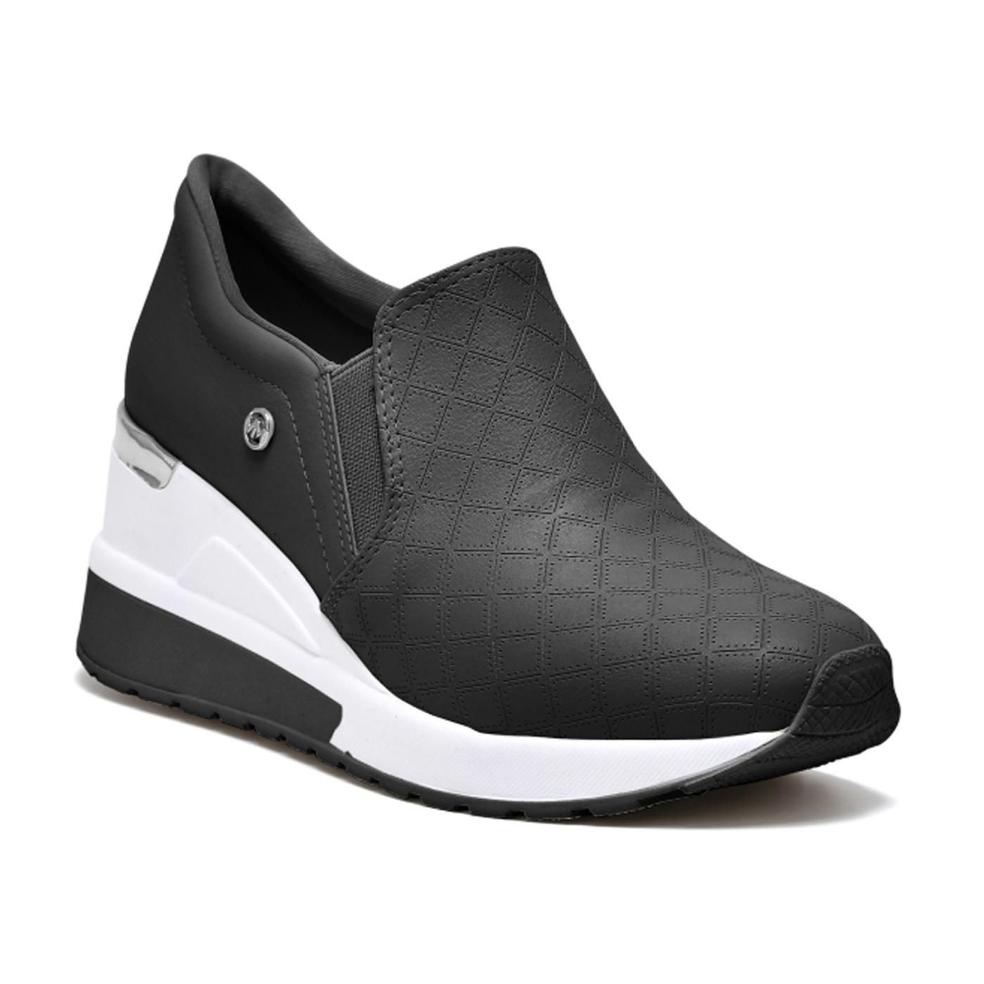 ZAPATILLA CASUAL NAPA LINE 23-10808-01 black/silver