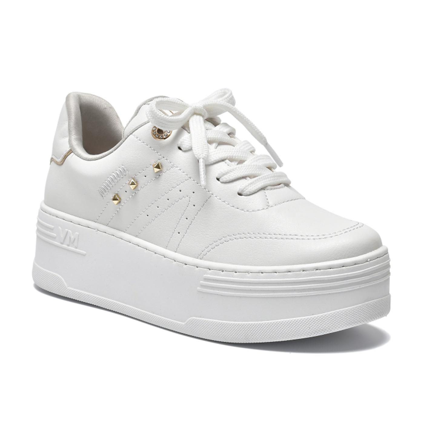 Tenis branco/gold