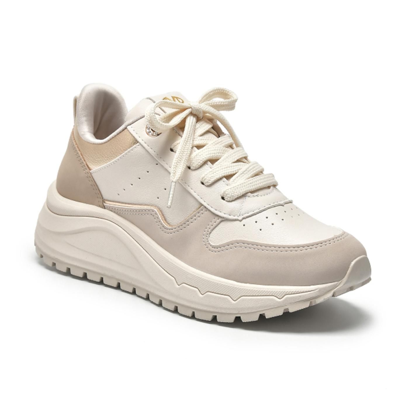 tenis casual 136-011-11 bege/marfim i23/saara