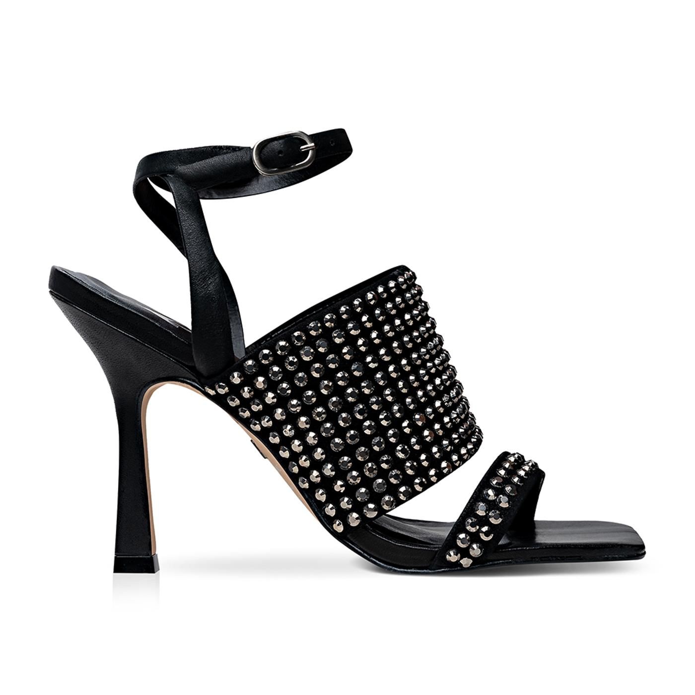 Sandalia de Tacon 274057 nobuck smooth black