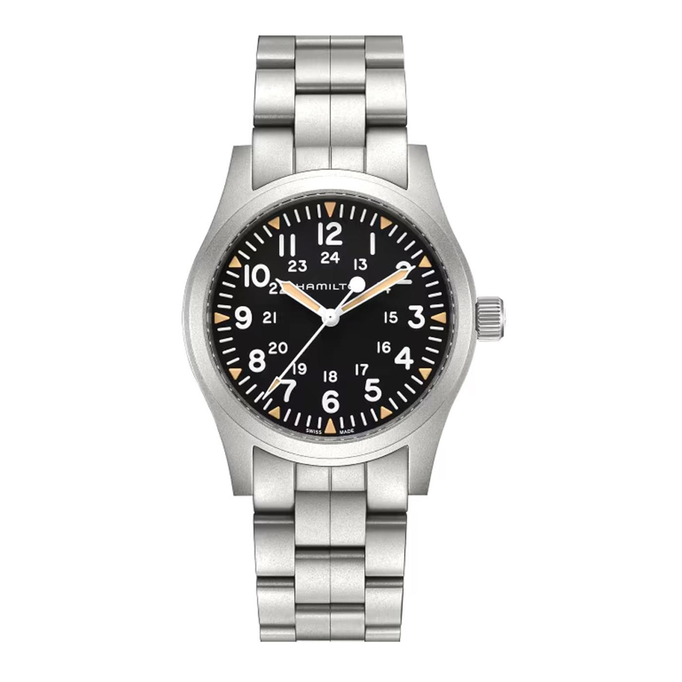 Khaki FieldMechanical 42mm silver/black