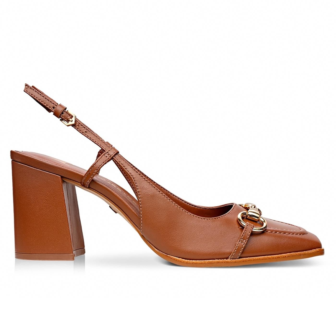 Zapato de Tacon 760001 mestiço tan