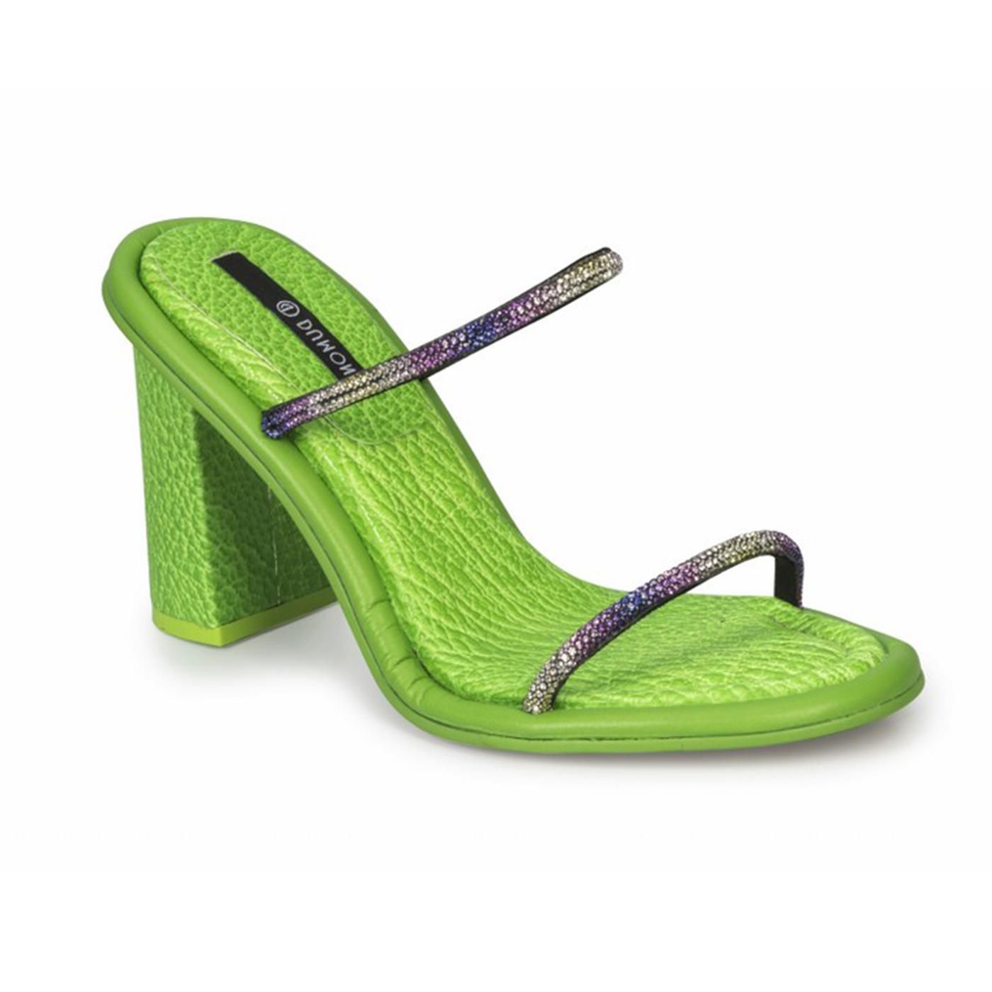 4118097-2 SANDALIA TACON preto/verde eletric
