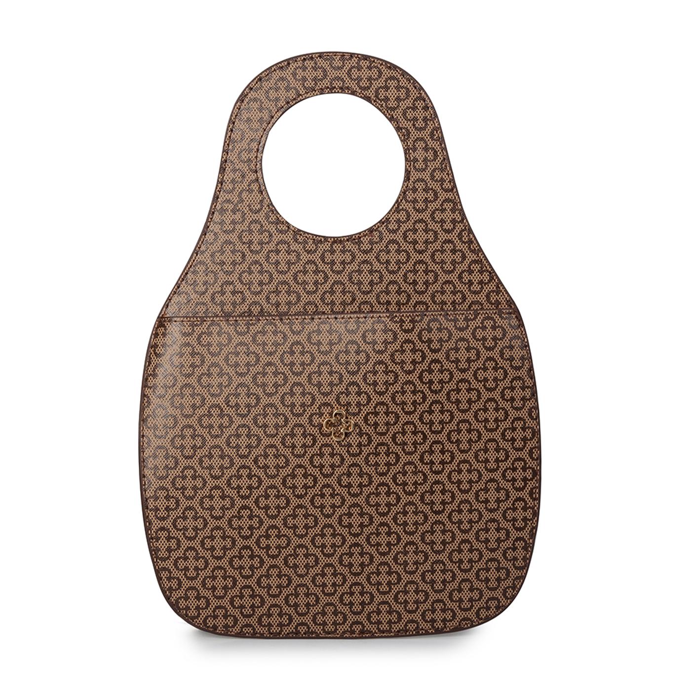BOLSO 493437 liaison ind nocciola(camel) / banho ouro claro escovado