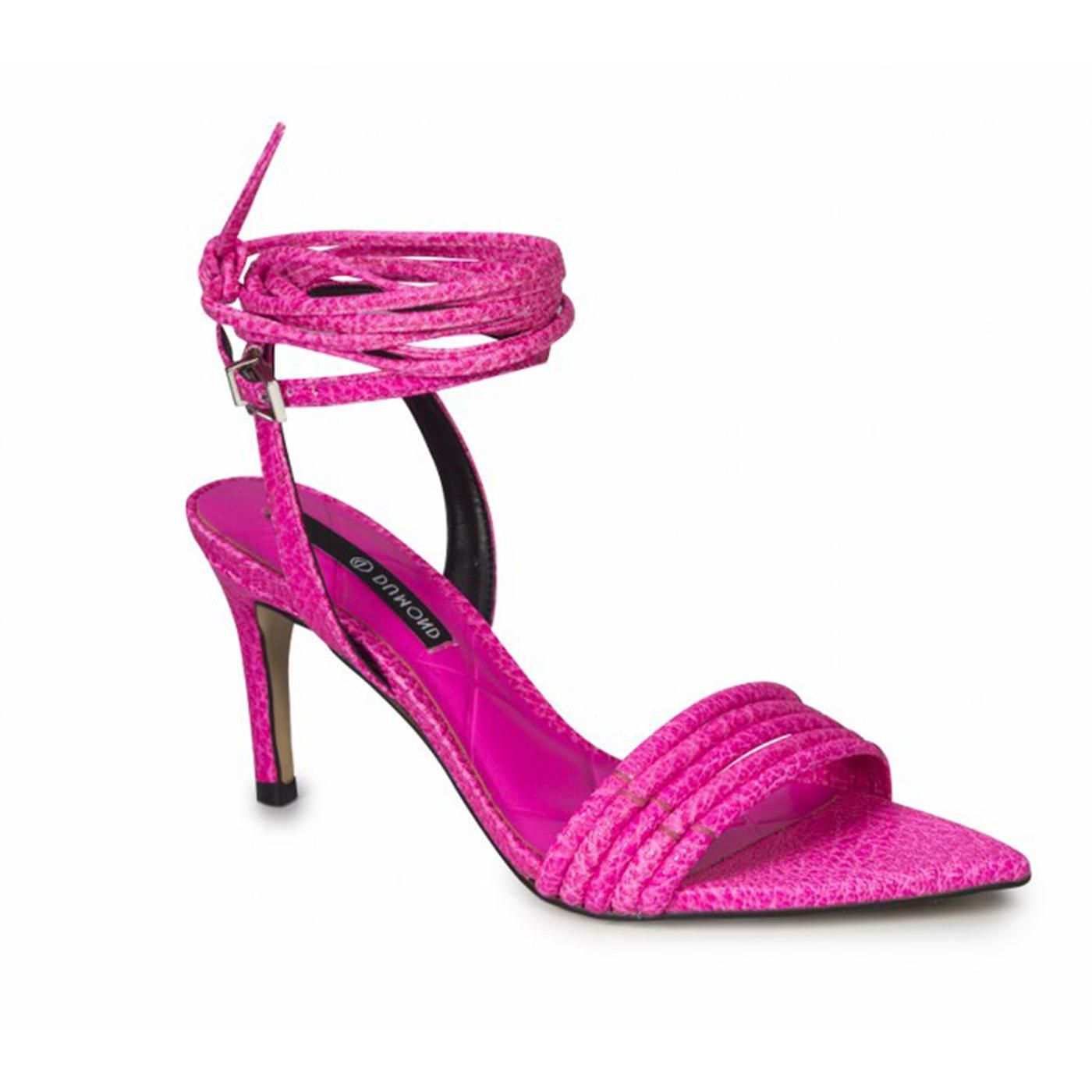 4117960-2 SANDALIA TACON rosa eletric