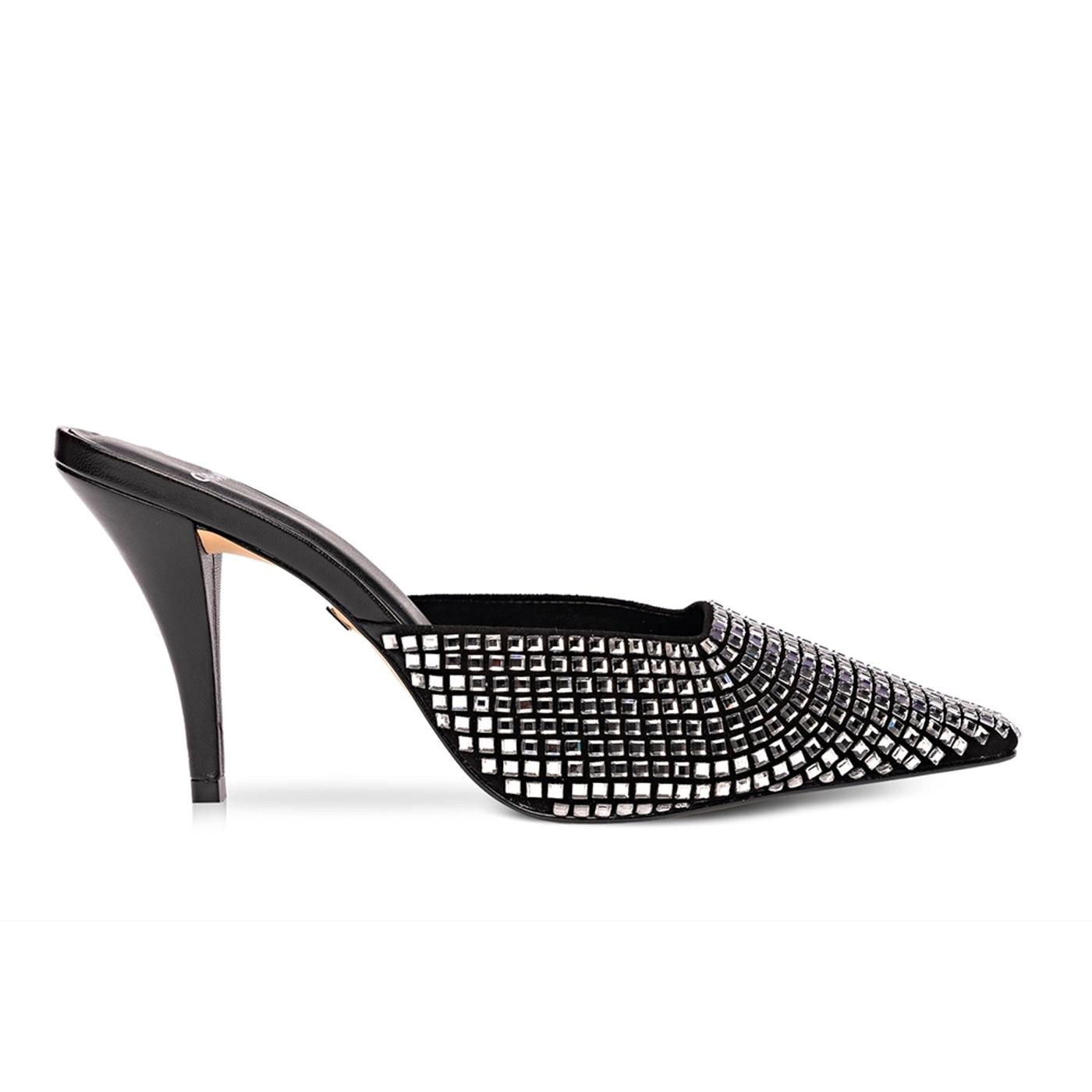 493020 ZUECO TACON suede/mestiço black