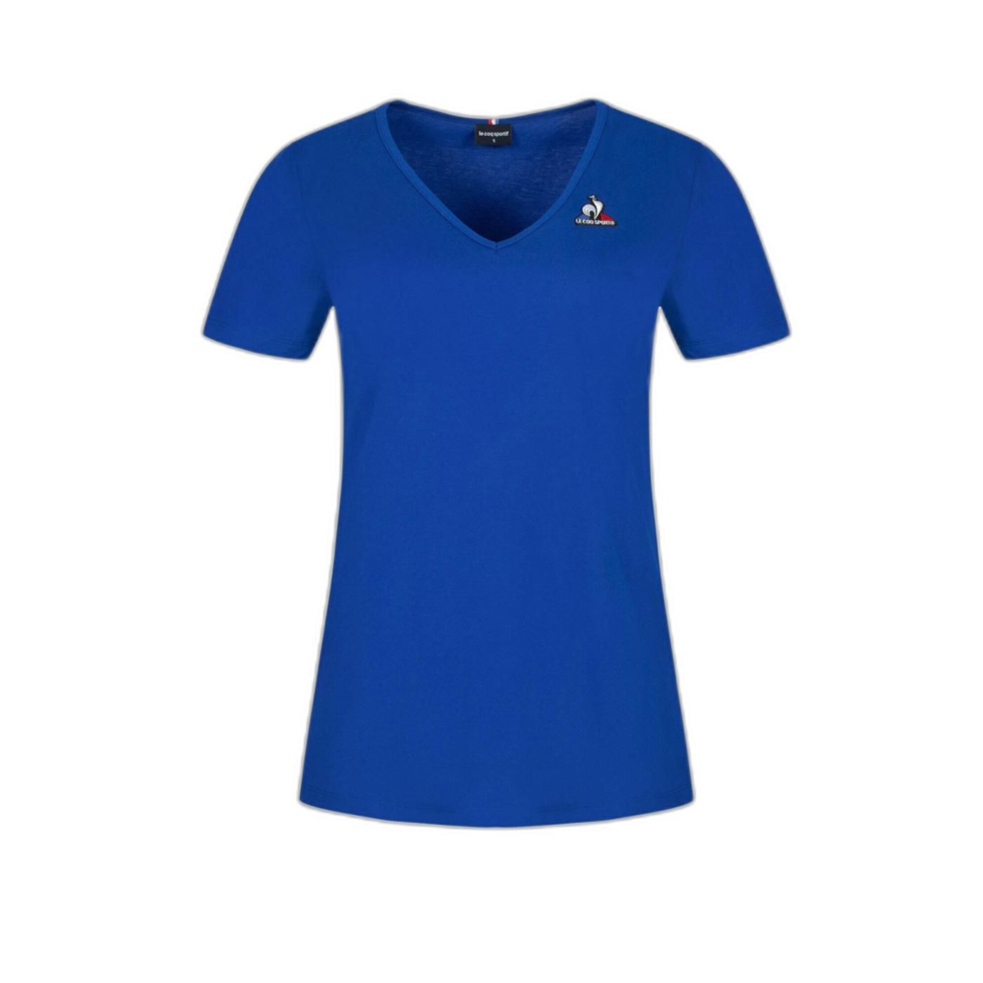 ESS Tee SS Col V N°1 W bleu electro