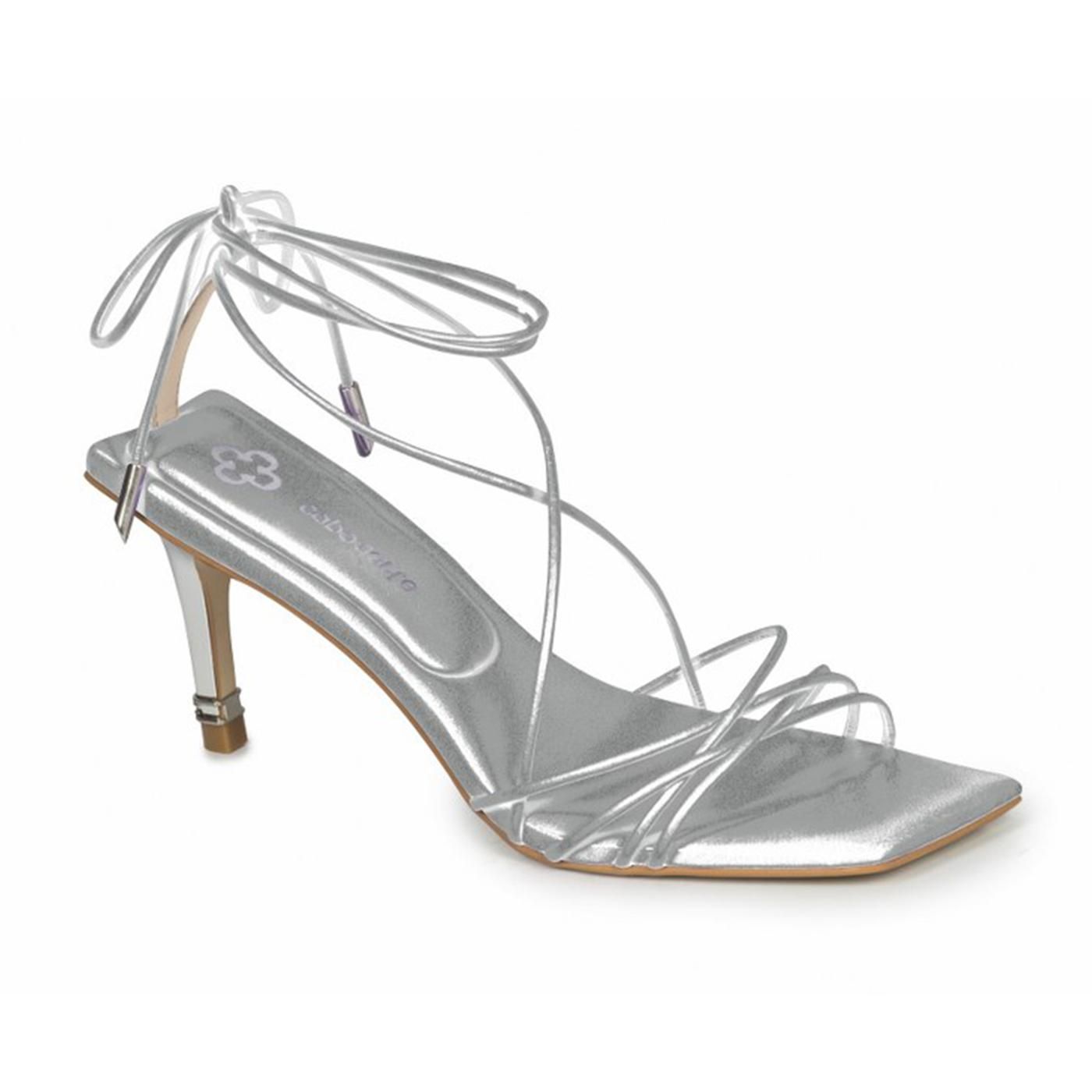 4016947-6 SANDALIA TACON prata