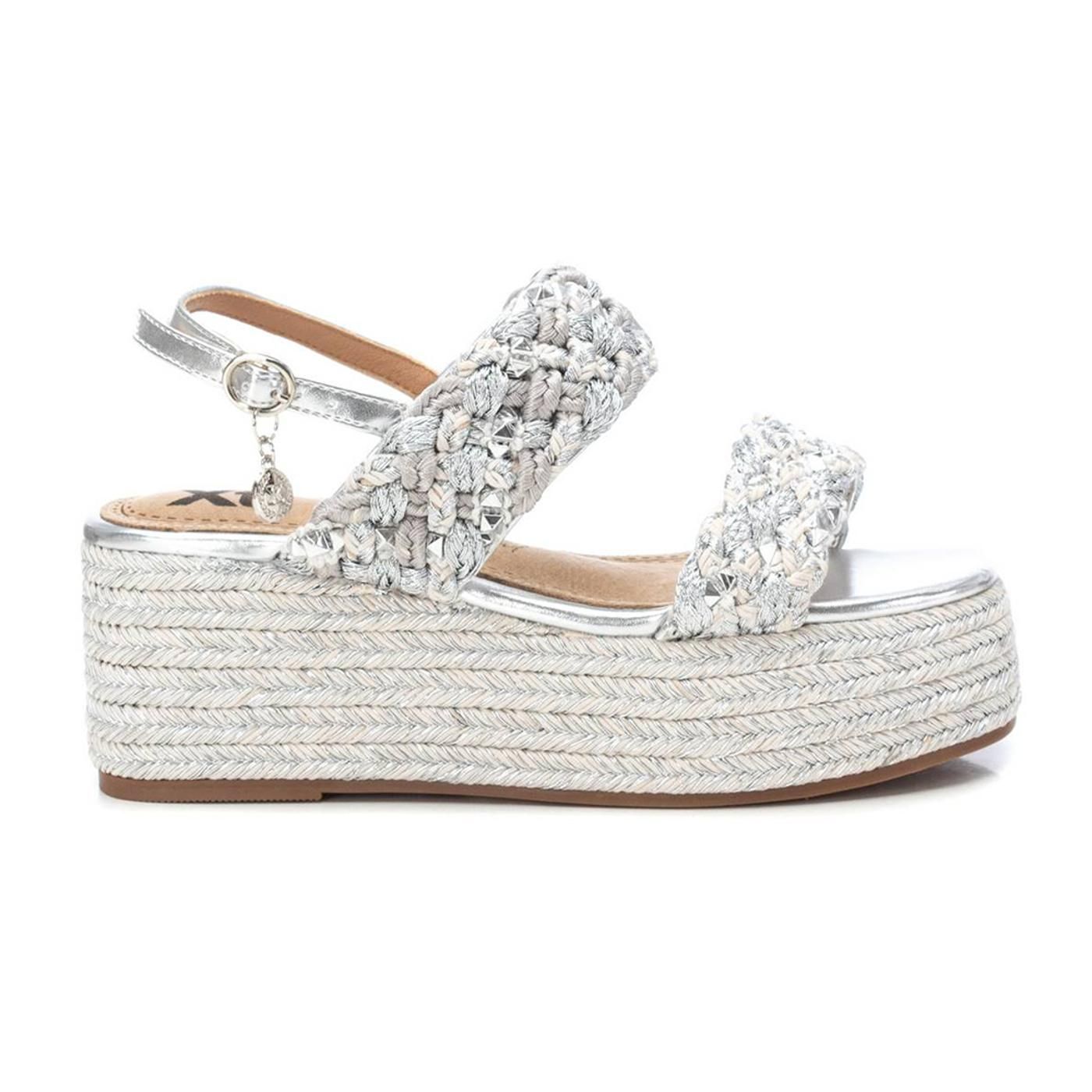 SANDALIA 142674 tex.plata