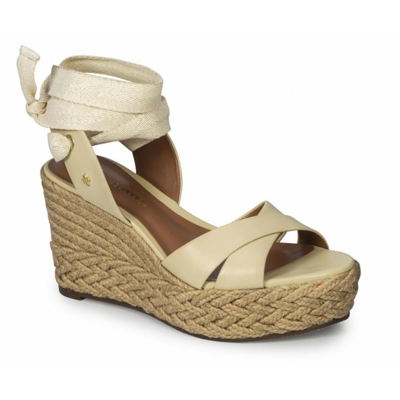 4017087-2 SANDALIA PLATAFORMA latte/cru-lurex ouro