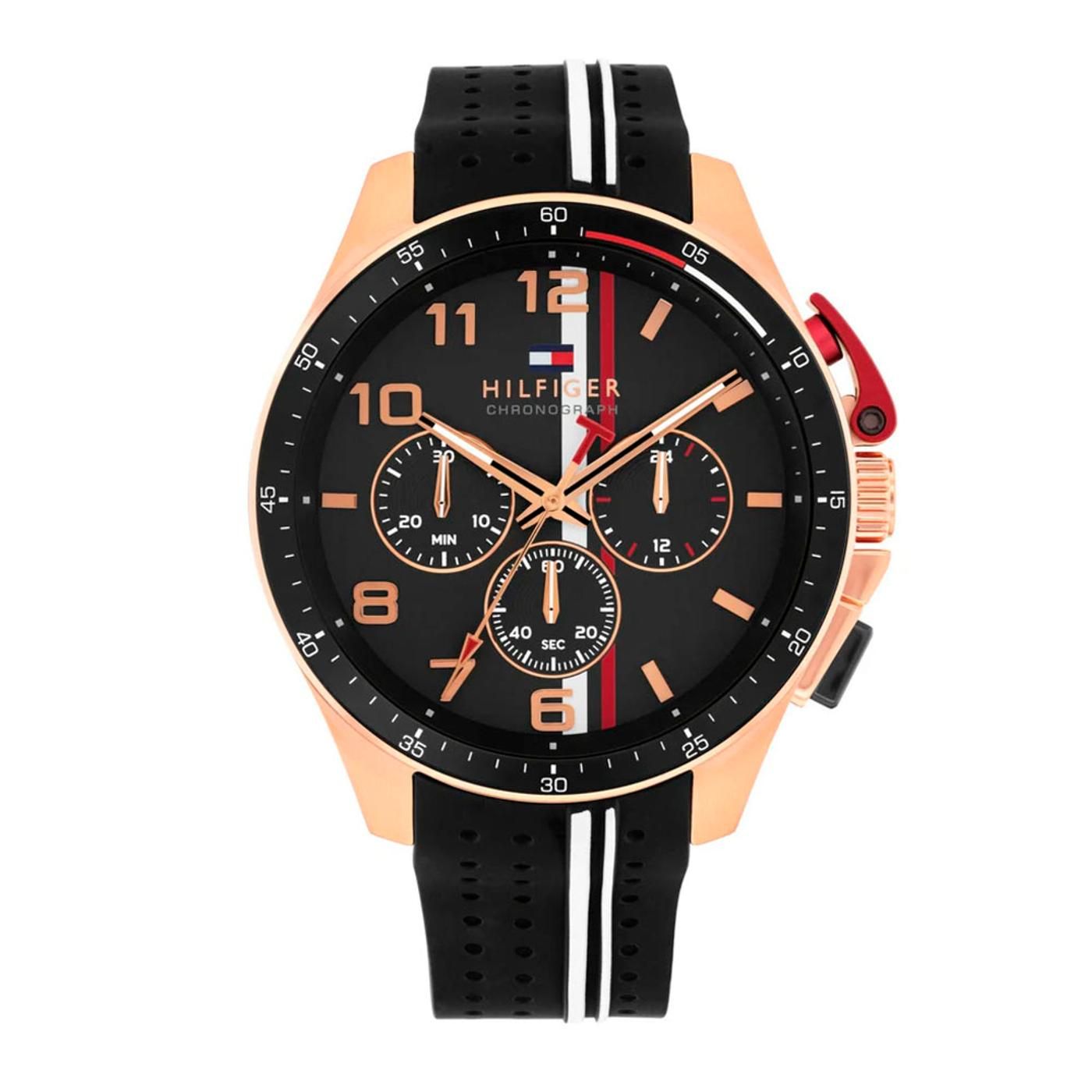 RELOJ BANK black