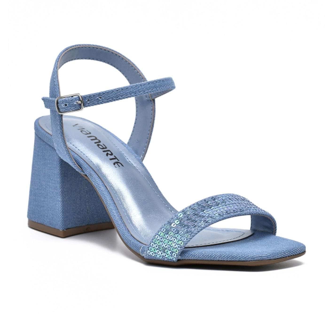 SANDALIA TACON 8CM JEANS ITALIANO 23-10110-01 light blue/light blue