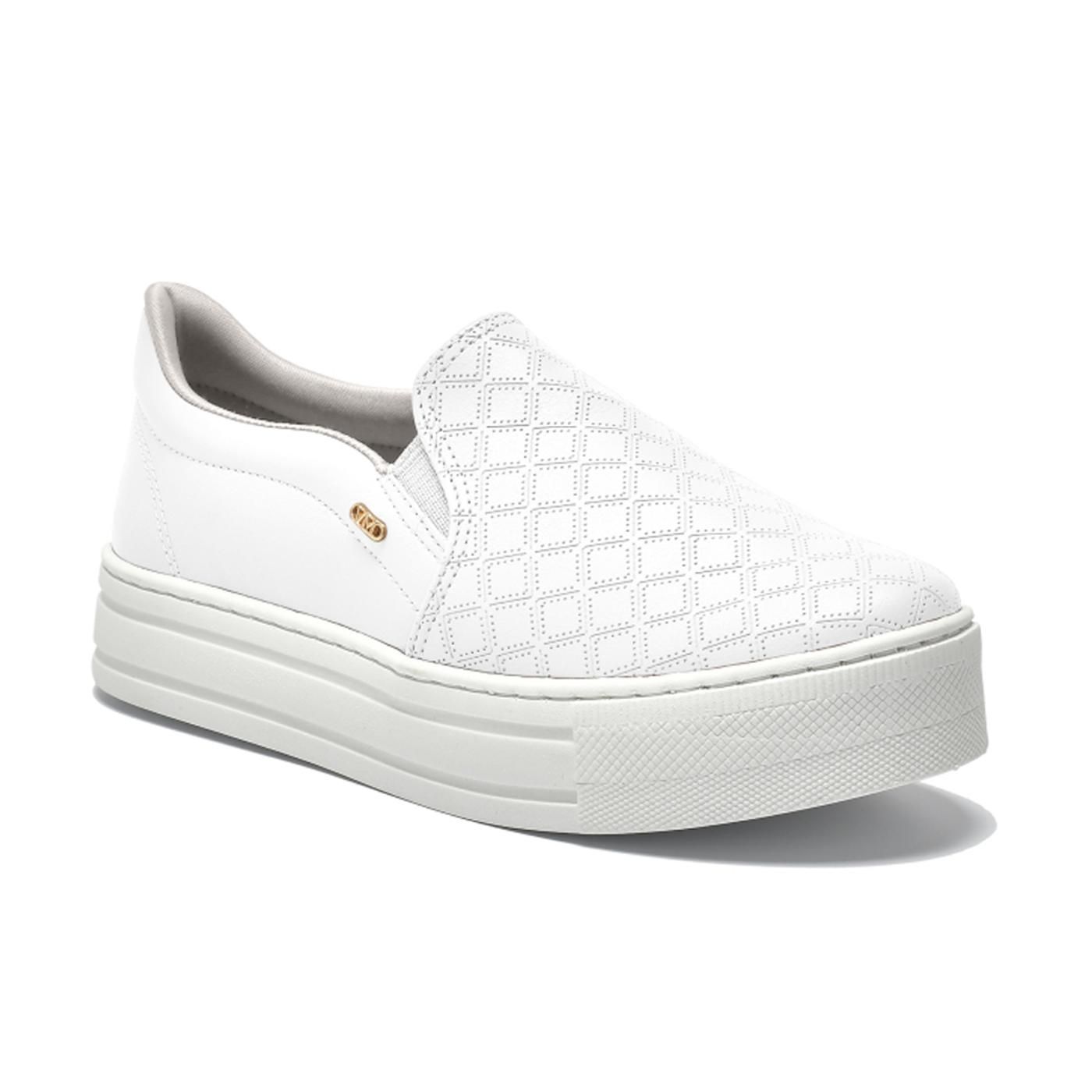 tenis casual branco/branco