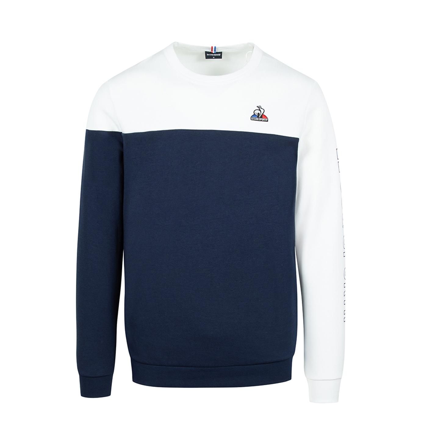 SAISON 2 Crew Sweat N°1 M bleu nuit/new optical white