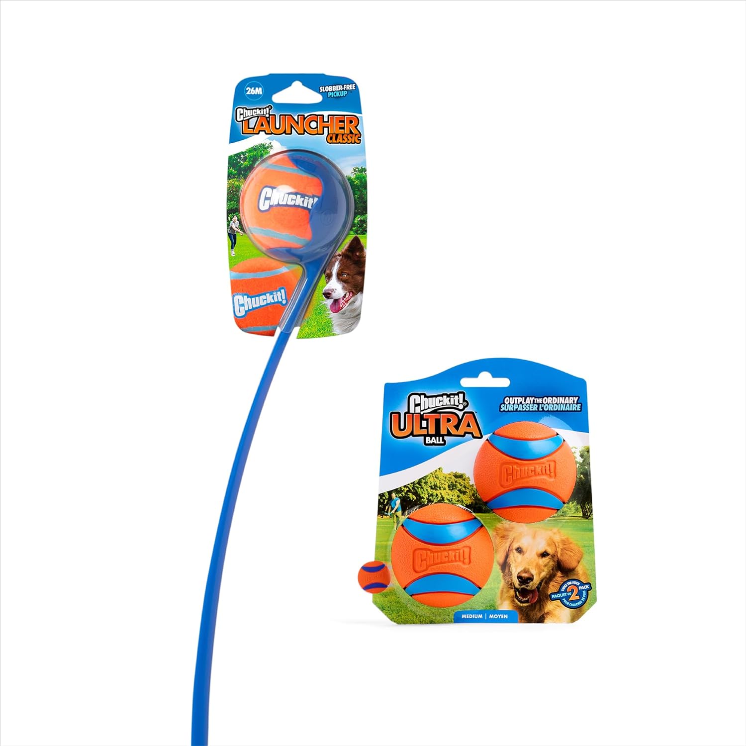 Chuckit! Ultra Dog Ball & Launcher Bundle Classic 26M 26