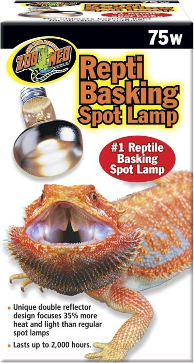 Zoo Med Basking Spot Lamp 75 Watts, 2 Pack