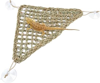  Bearded Dragon Hammock Reptile Lounger for Reptiles (Triangle)