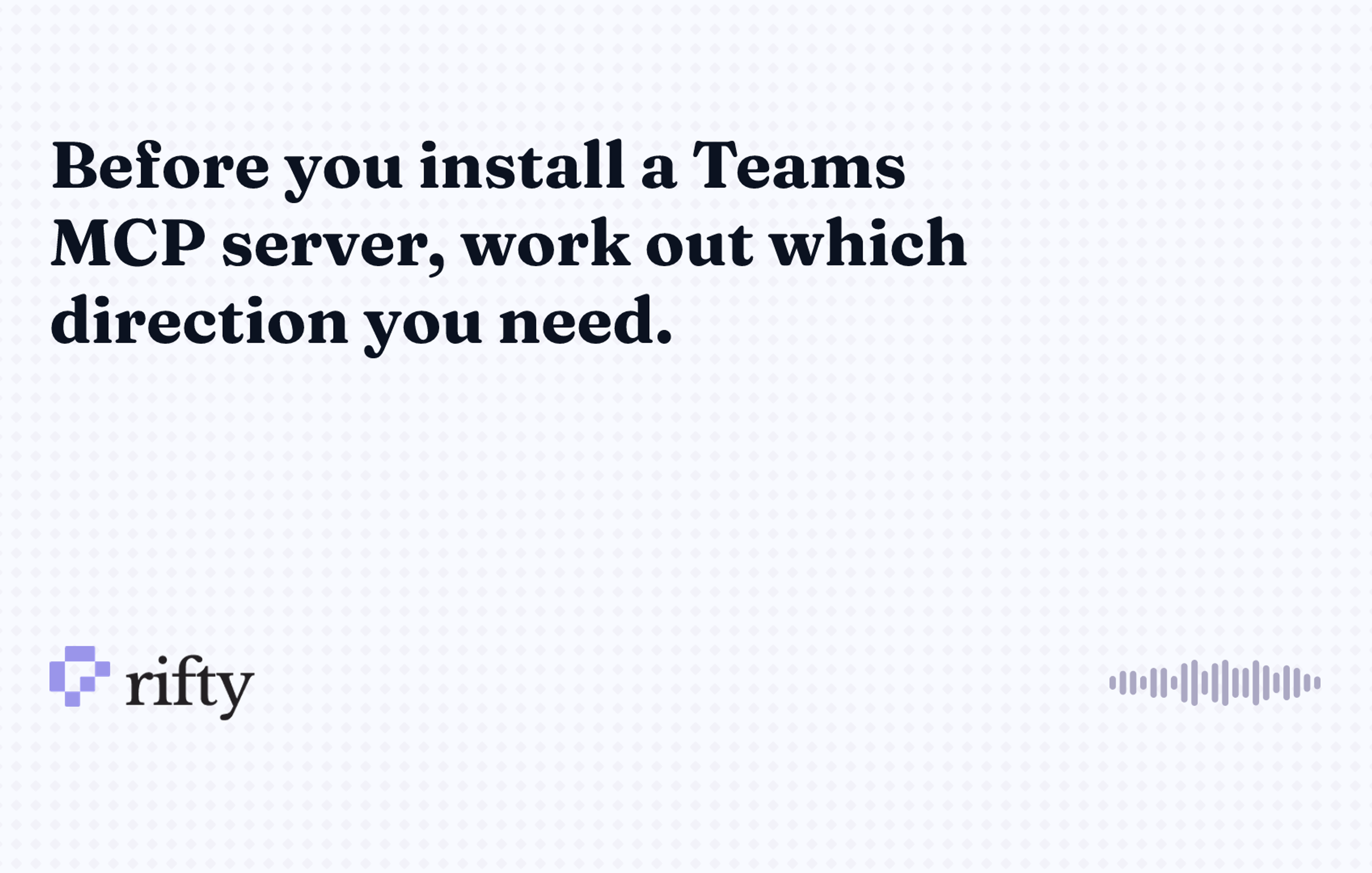 Microsoft Teams MCP: which server you actually need