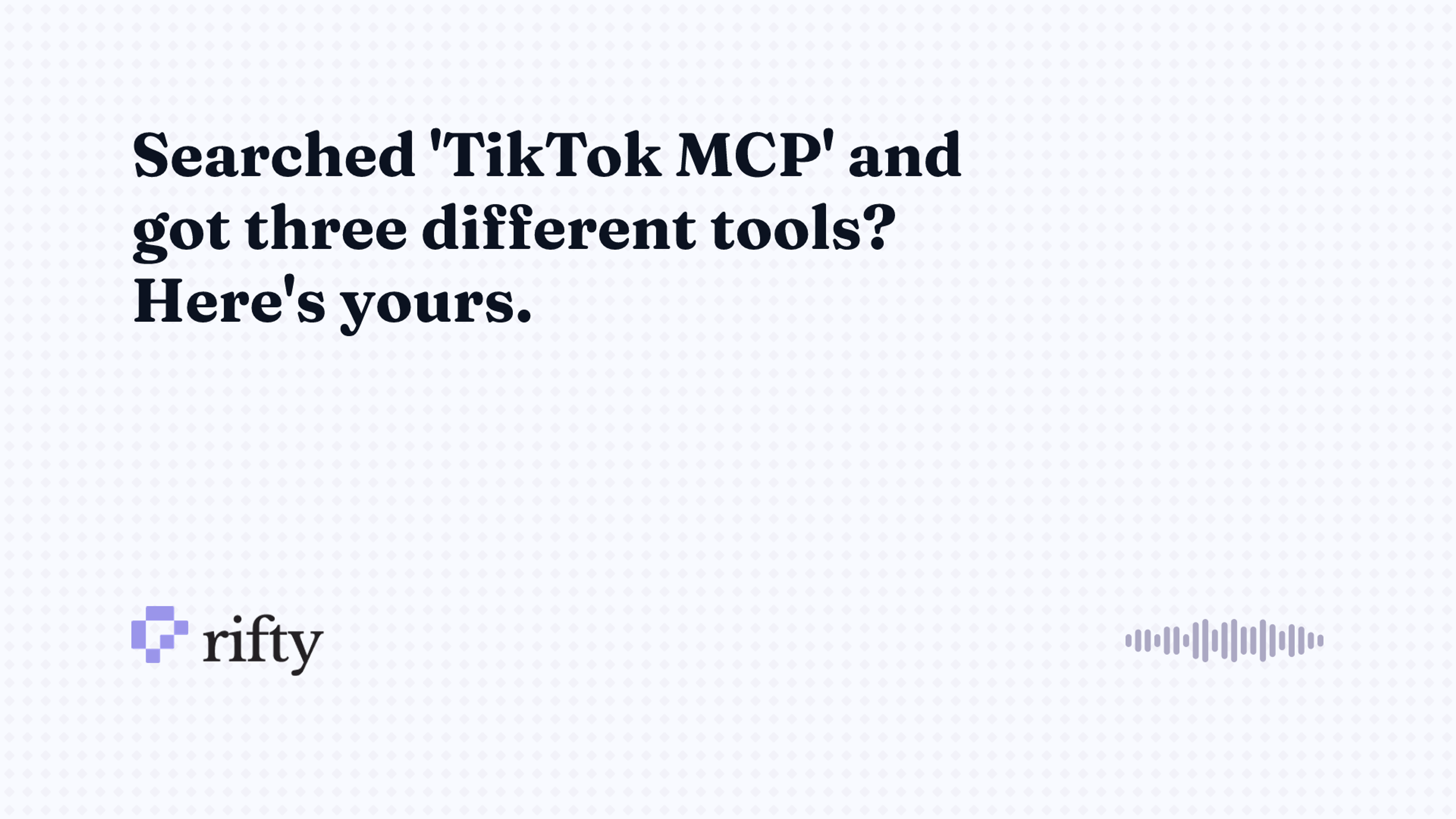 TikTok MCP: which one you actually want, and how to choose