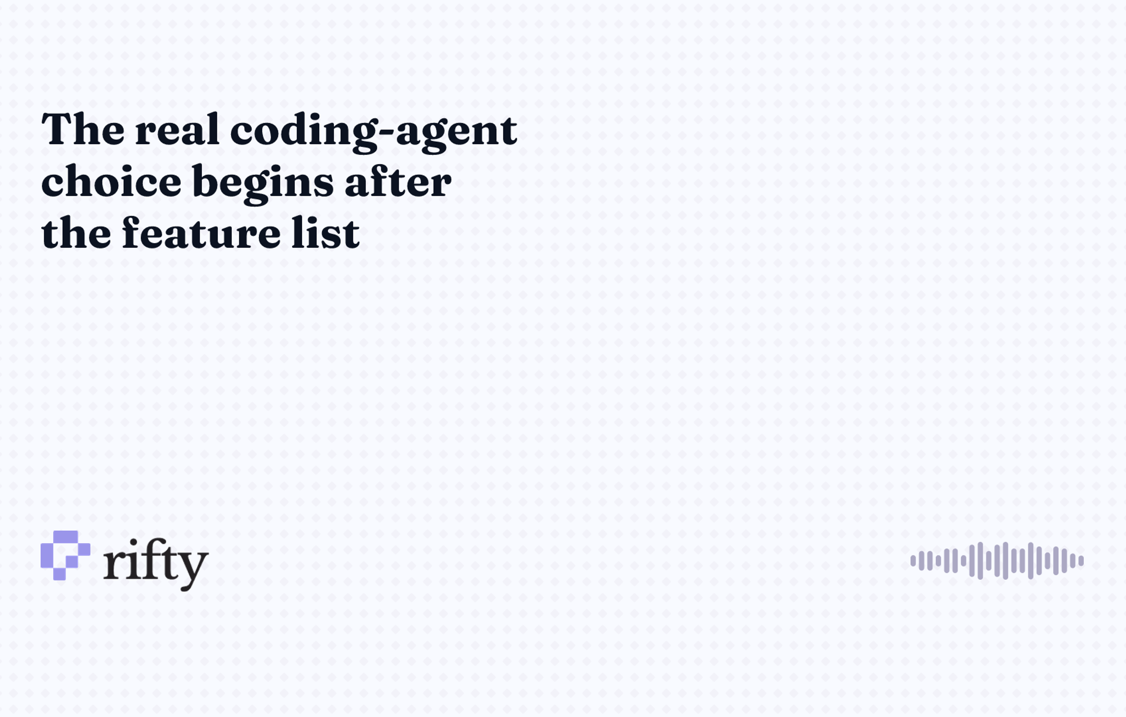 Agentic AI coding tool: choose by control, verification, and recovery
