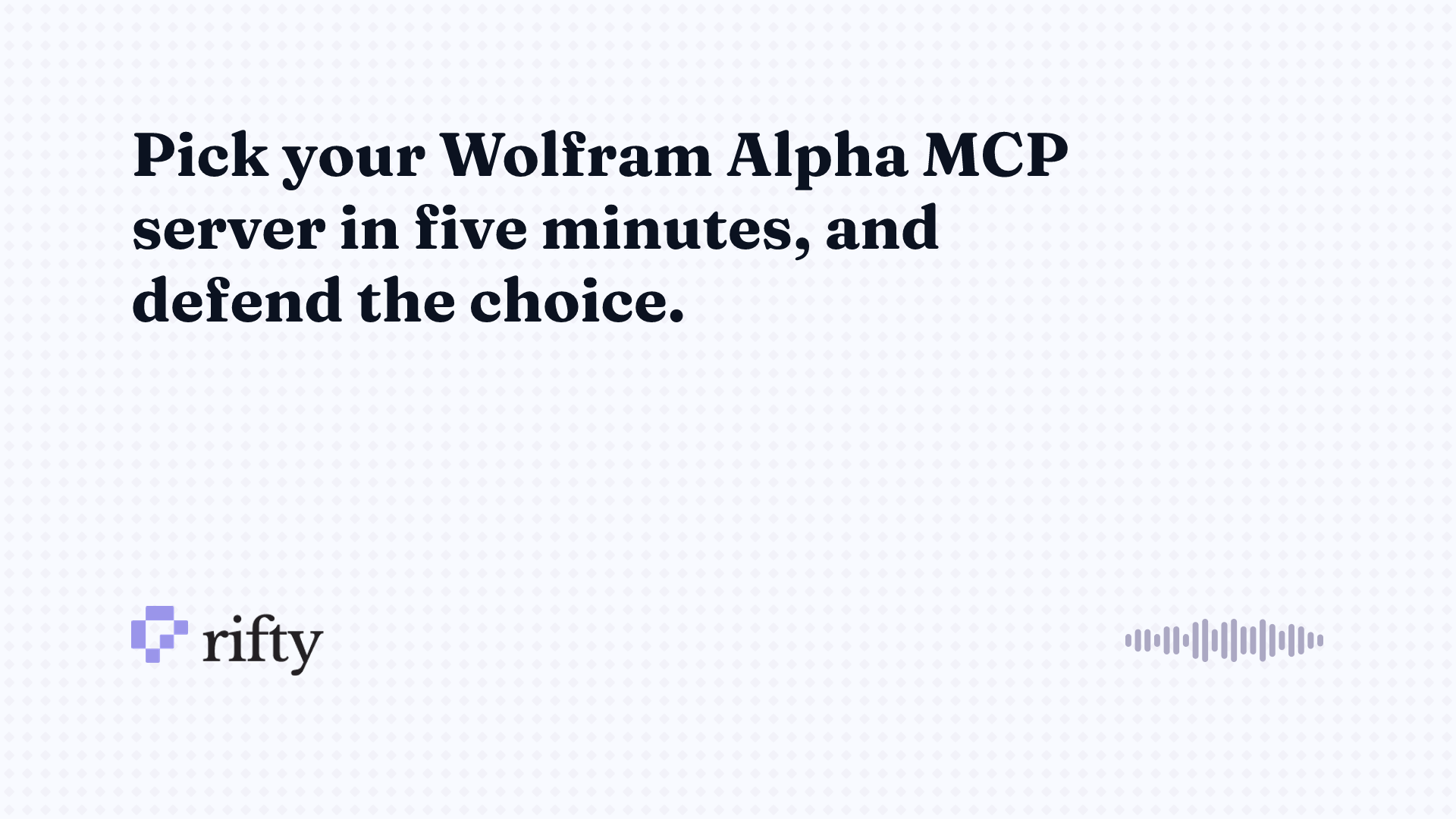 Wolfram Alpha MCP: which server to install, and the free one