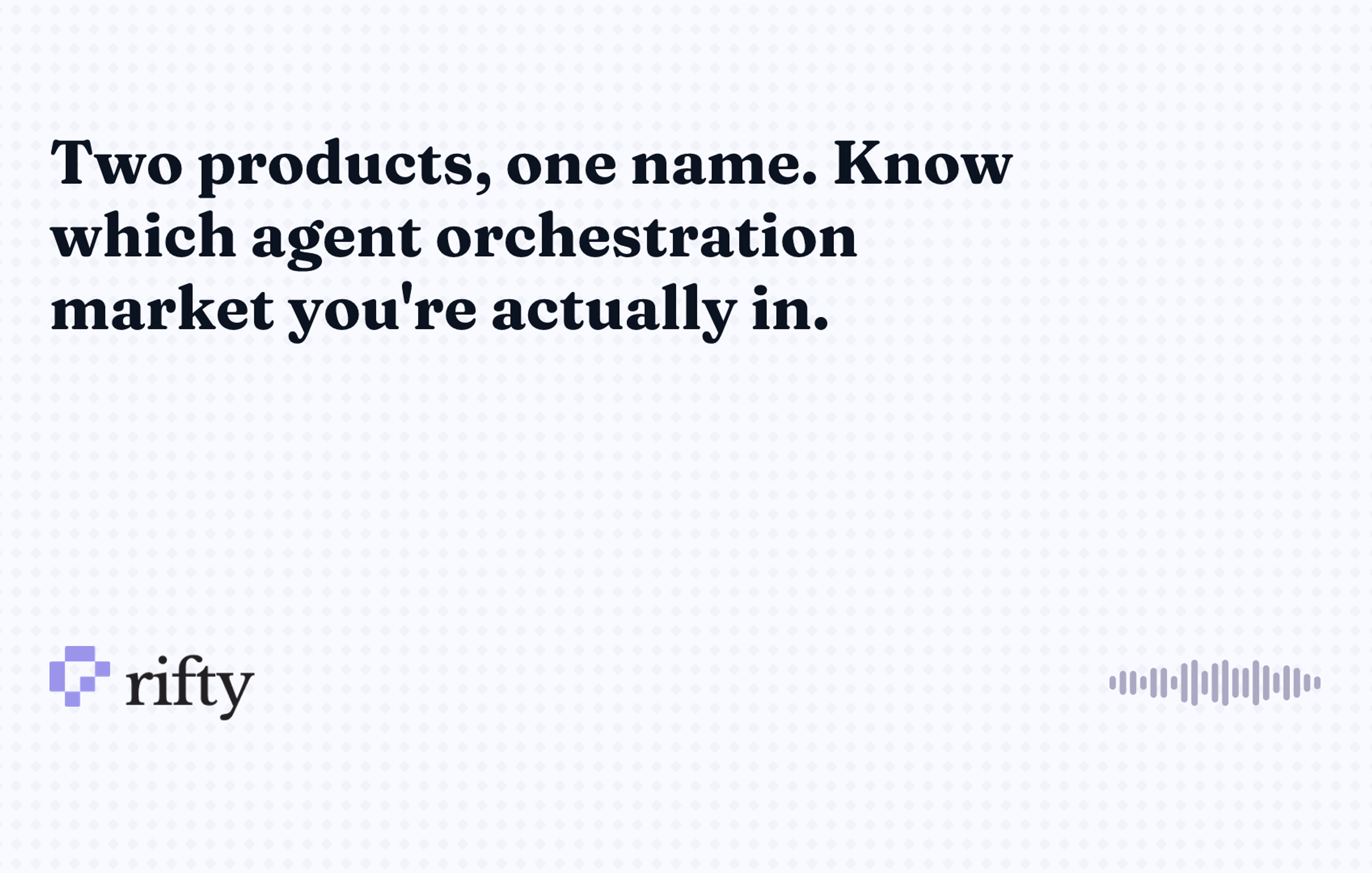 Agent orchestration tools: route before you rank one