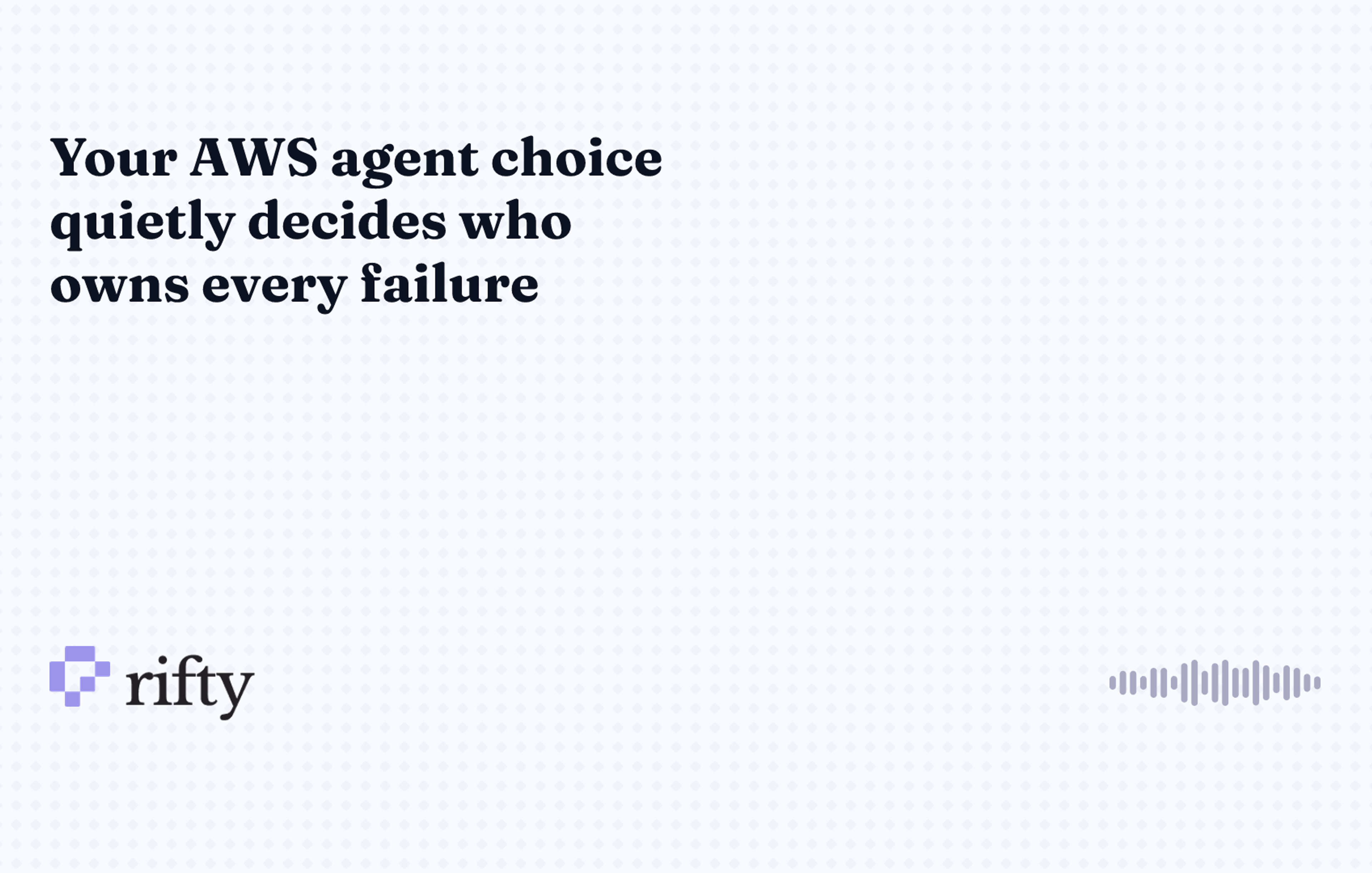AWS agent harness: choose by responsibility, not feature count