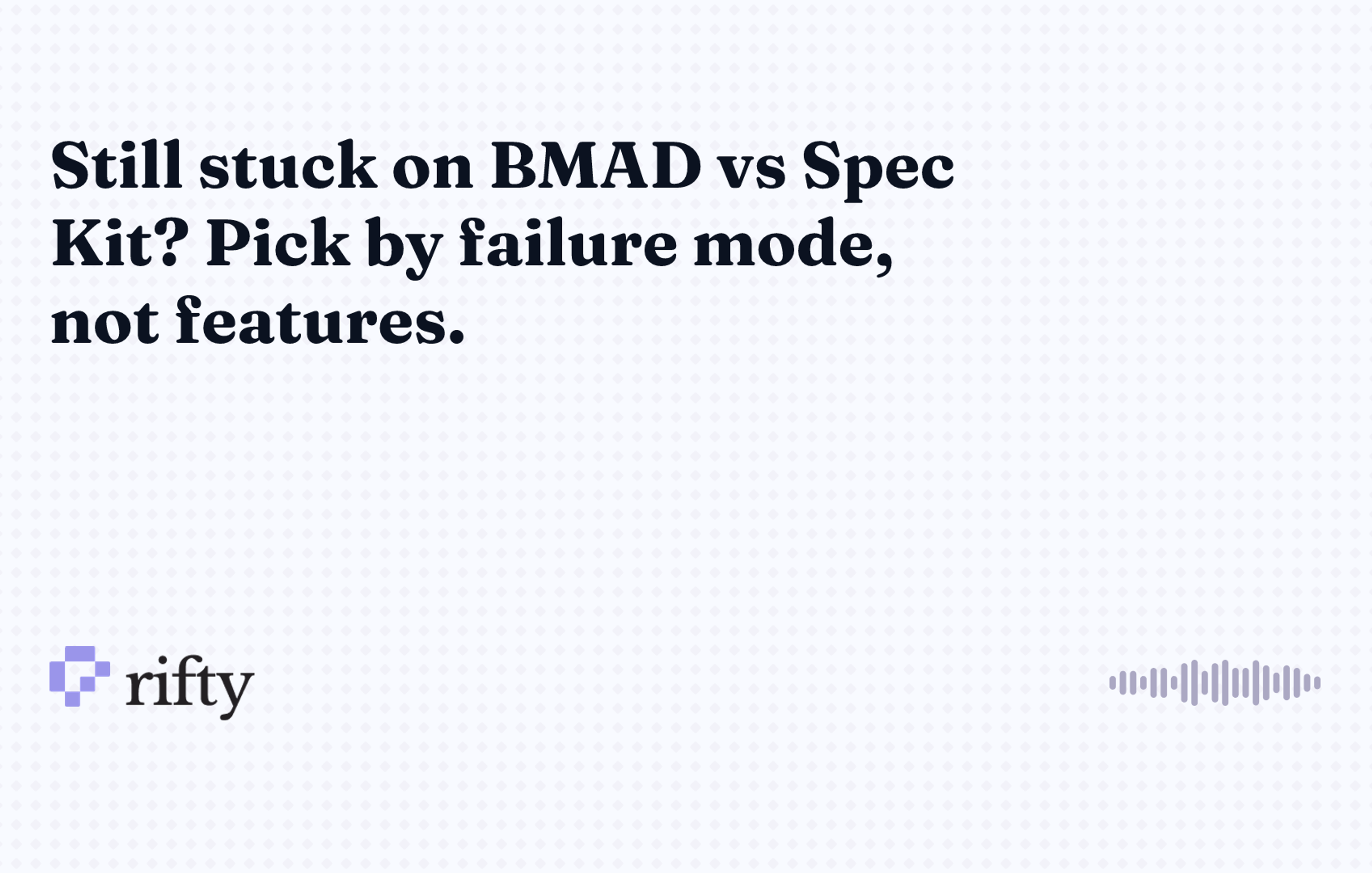 BMAD vs Spec Kit: which harness fits your actual work