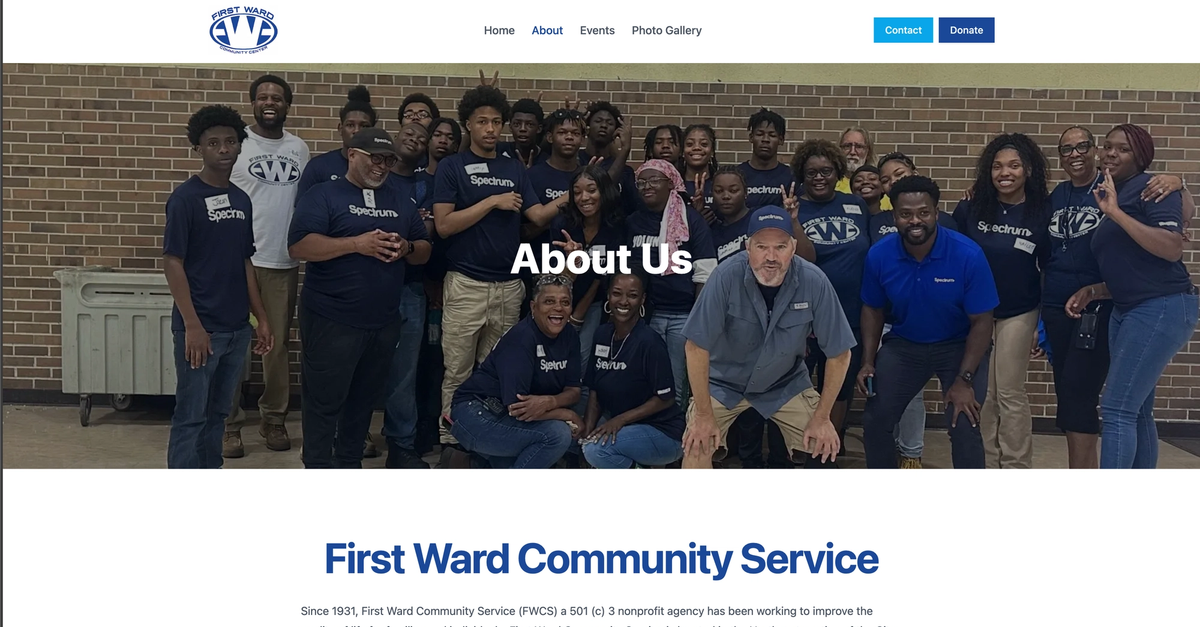 The First Ward About - First Ward Community Service
