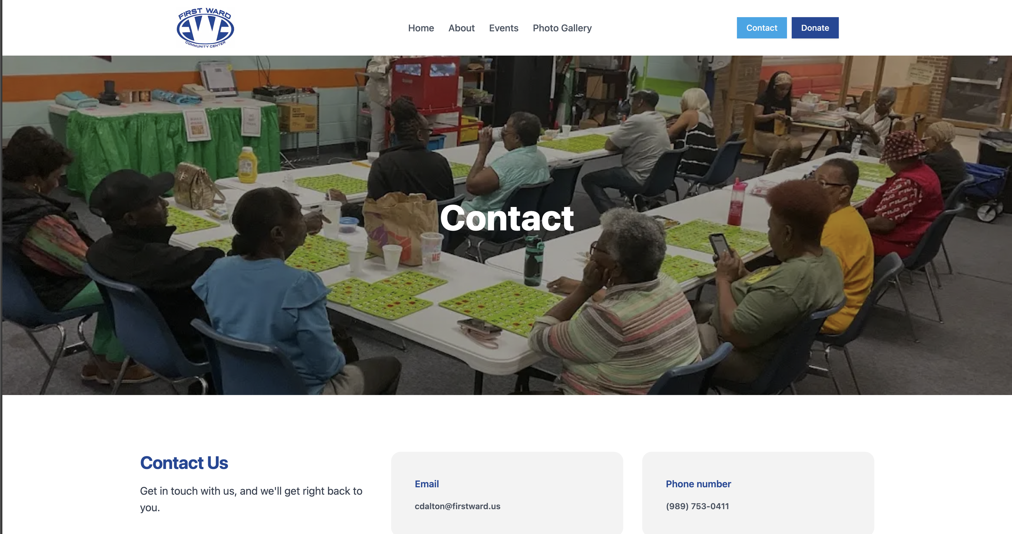 Contact - First Ward Community Service