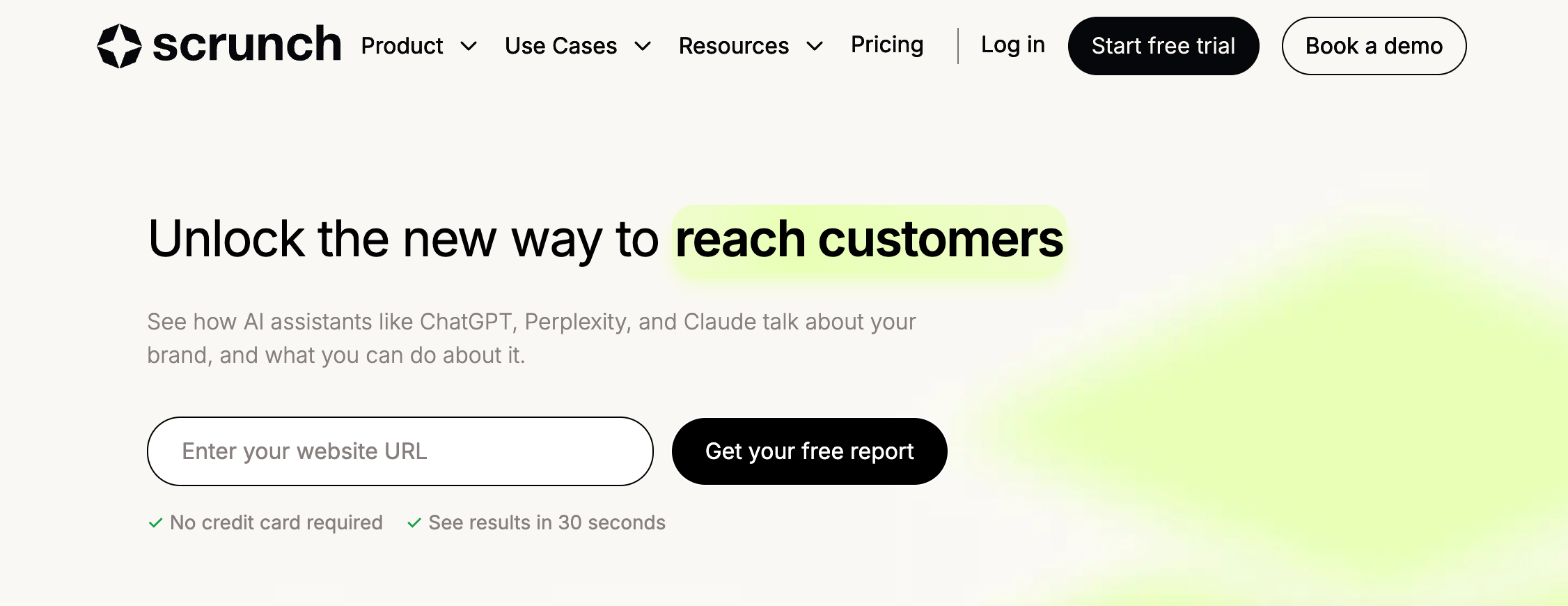 Scrunch Website screenshot