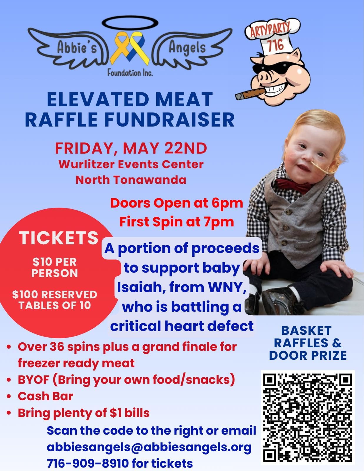 Abbie's Angels Meat Raffle 2026 flyer