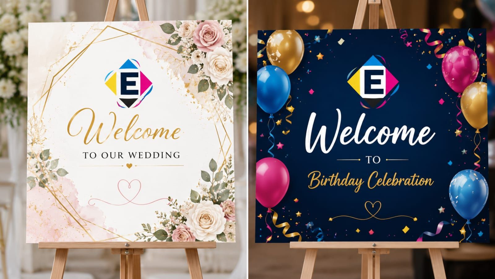 Wedding & Birthday Welcome Boards