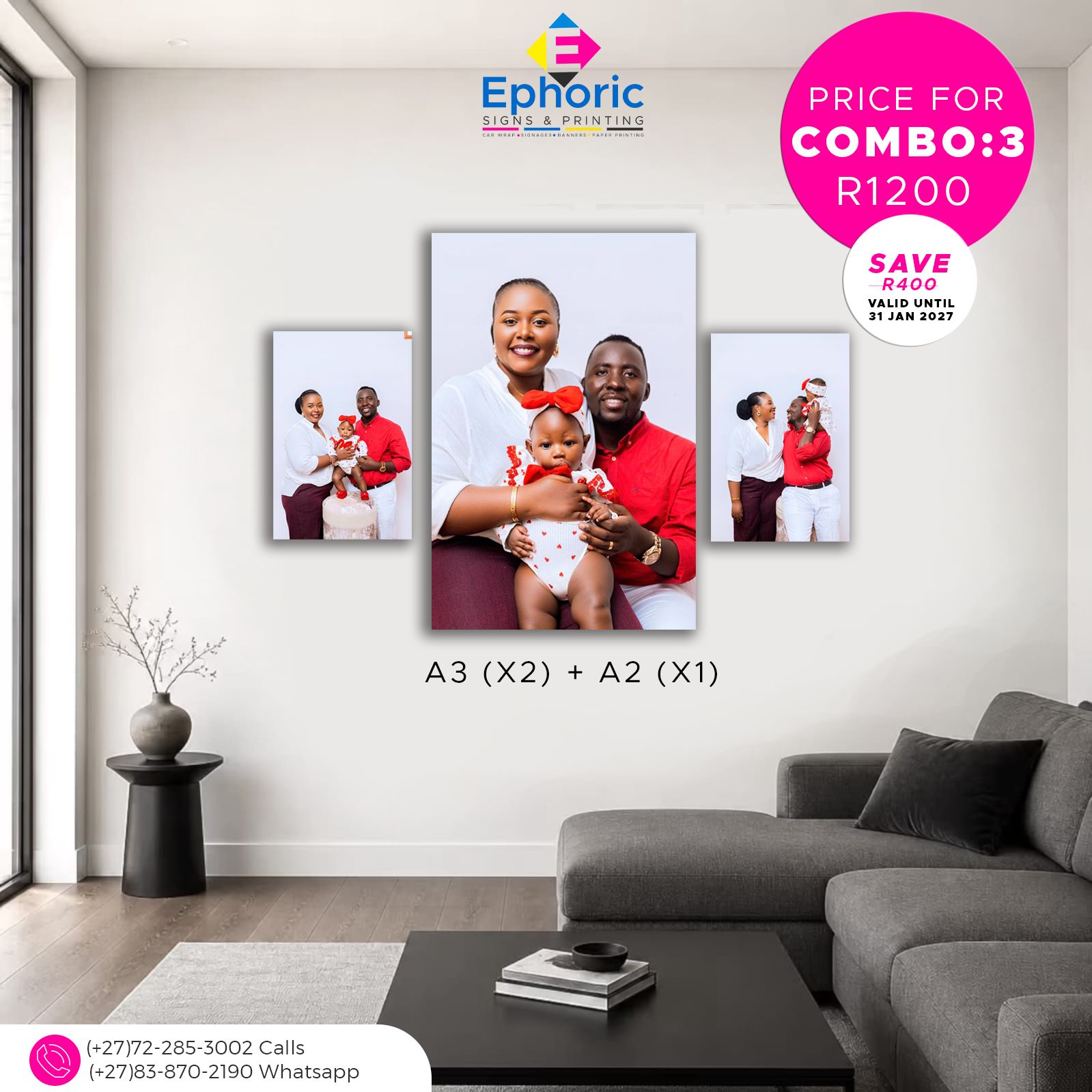 Canvas Picture Combo 3 Sale