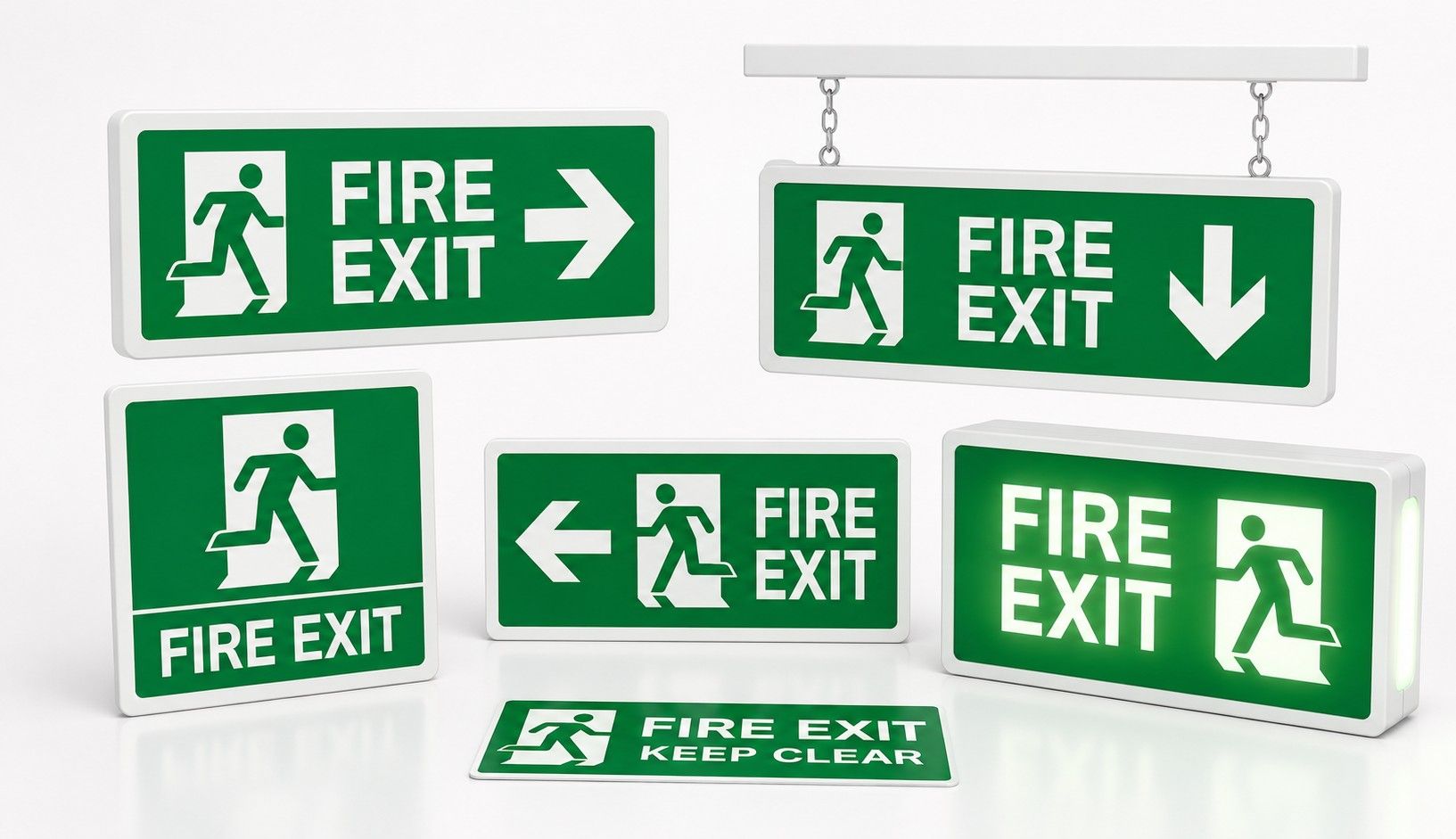 Fire Exit signs