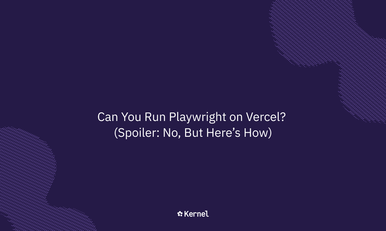 Running Playwright on Vercel