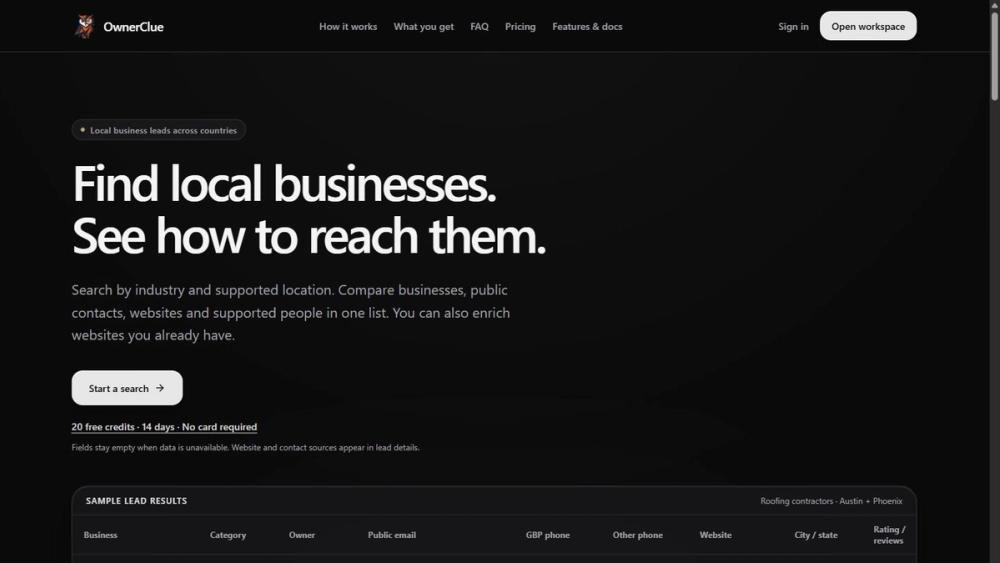 image of OwnerClue image of OwnerClue