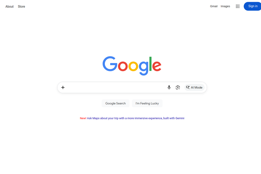 Google screenshot