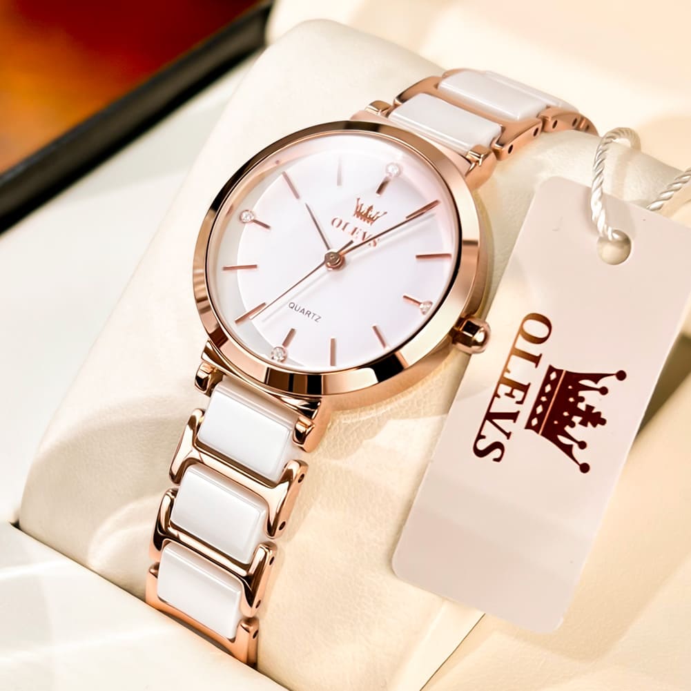 OLEVS 5877 Ladies Ceramic Watch