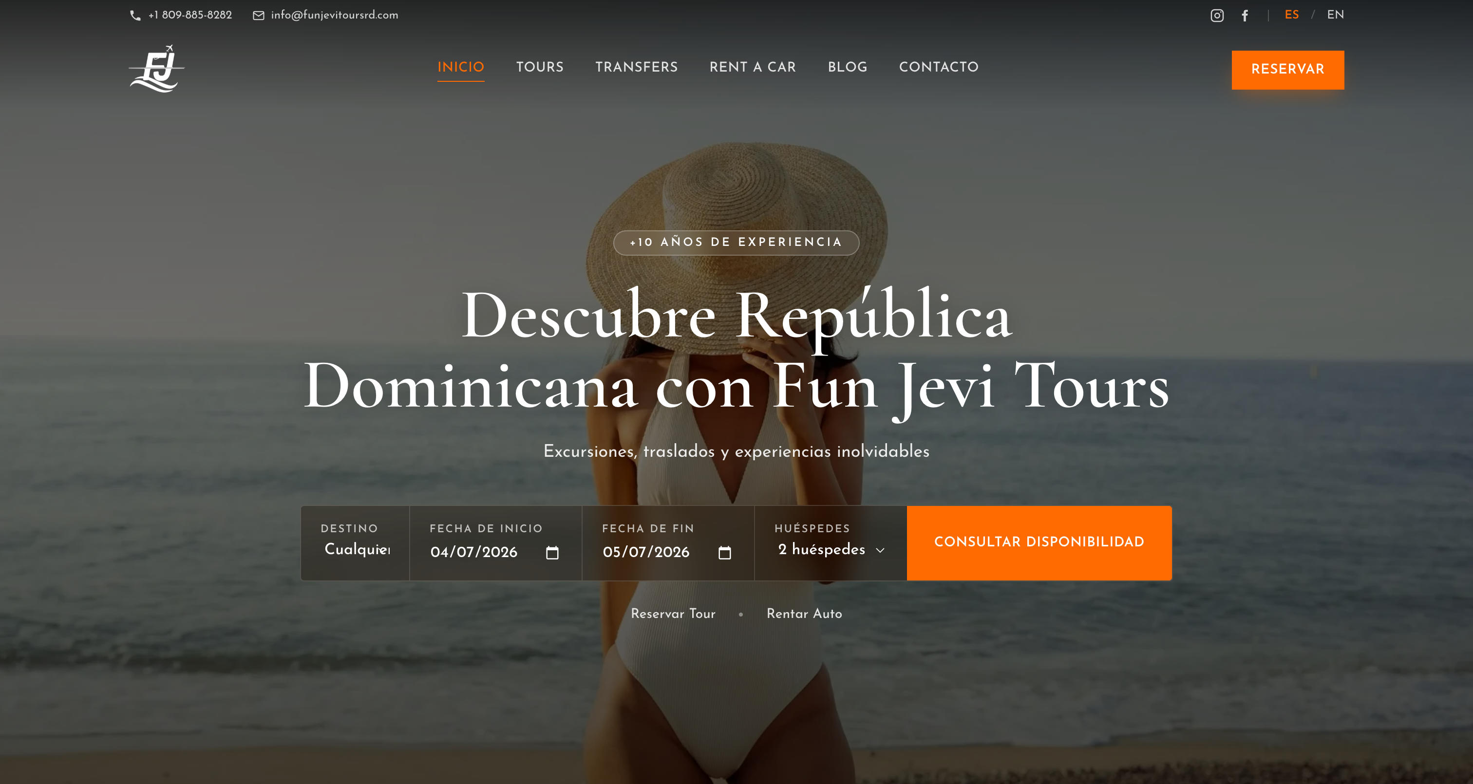 Inicio de Fun Jevi Tours RD