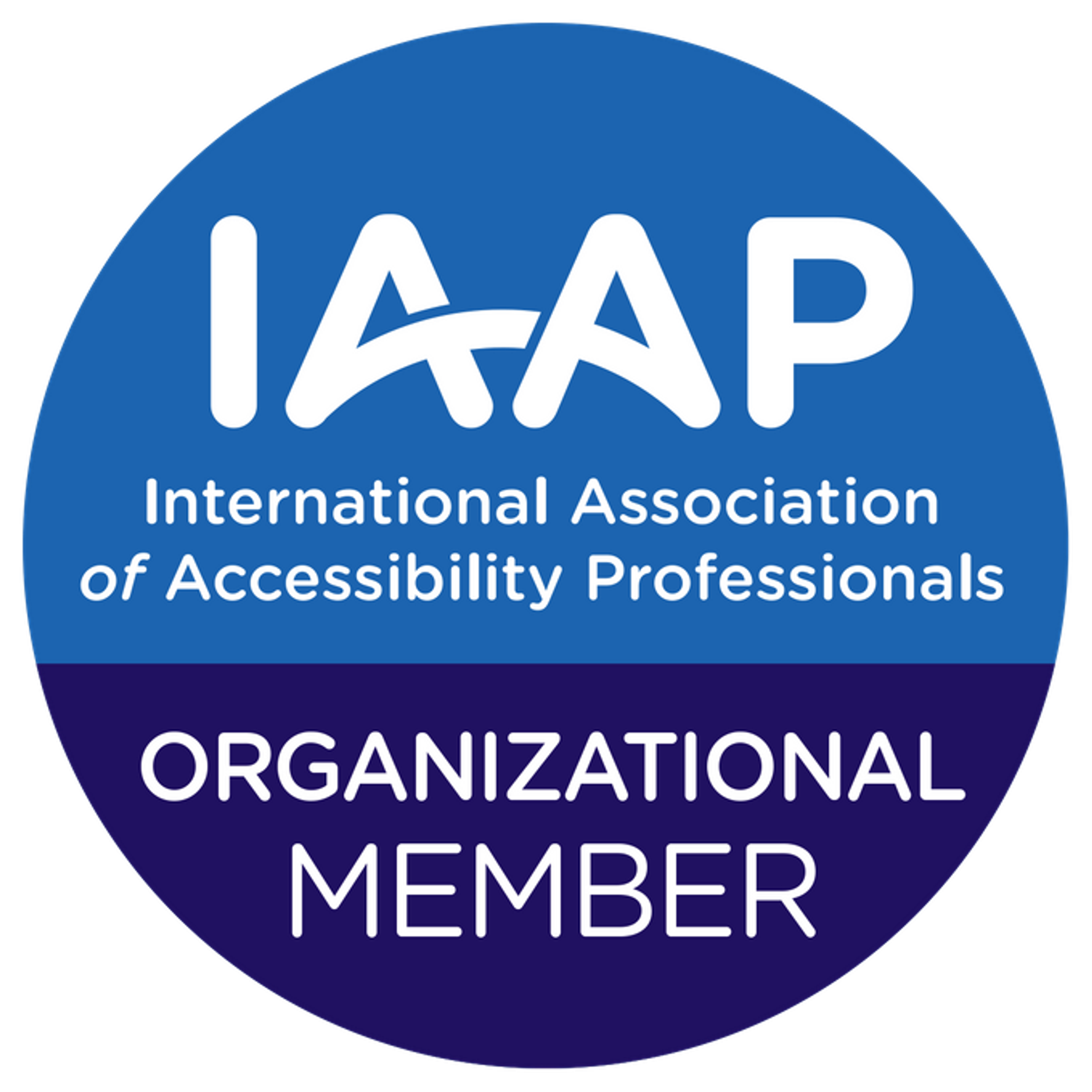 International Association of Accessibility Professionals - Organizational Member badge