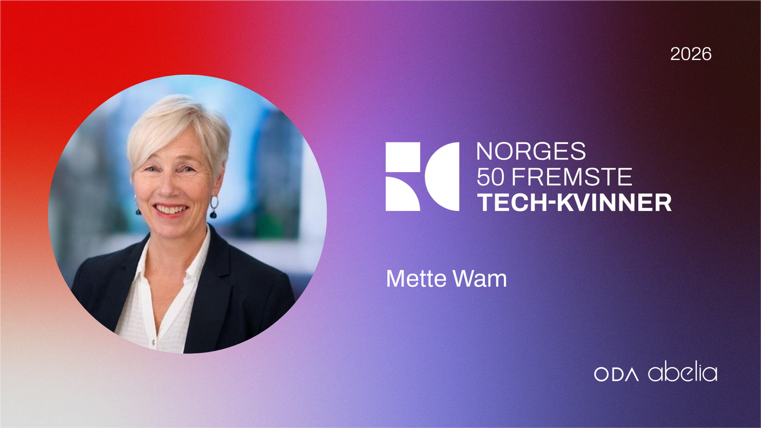 Mette Wam, COO i Crayon Consulting kåret til en av Norges fremste tech-kvinner