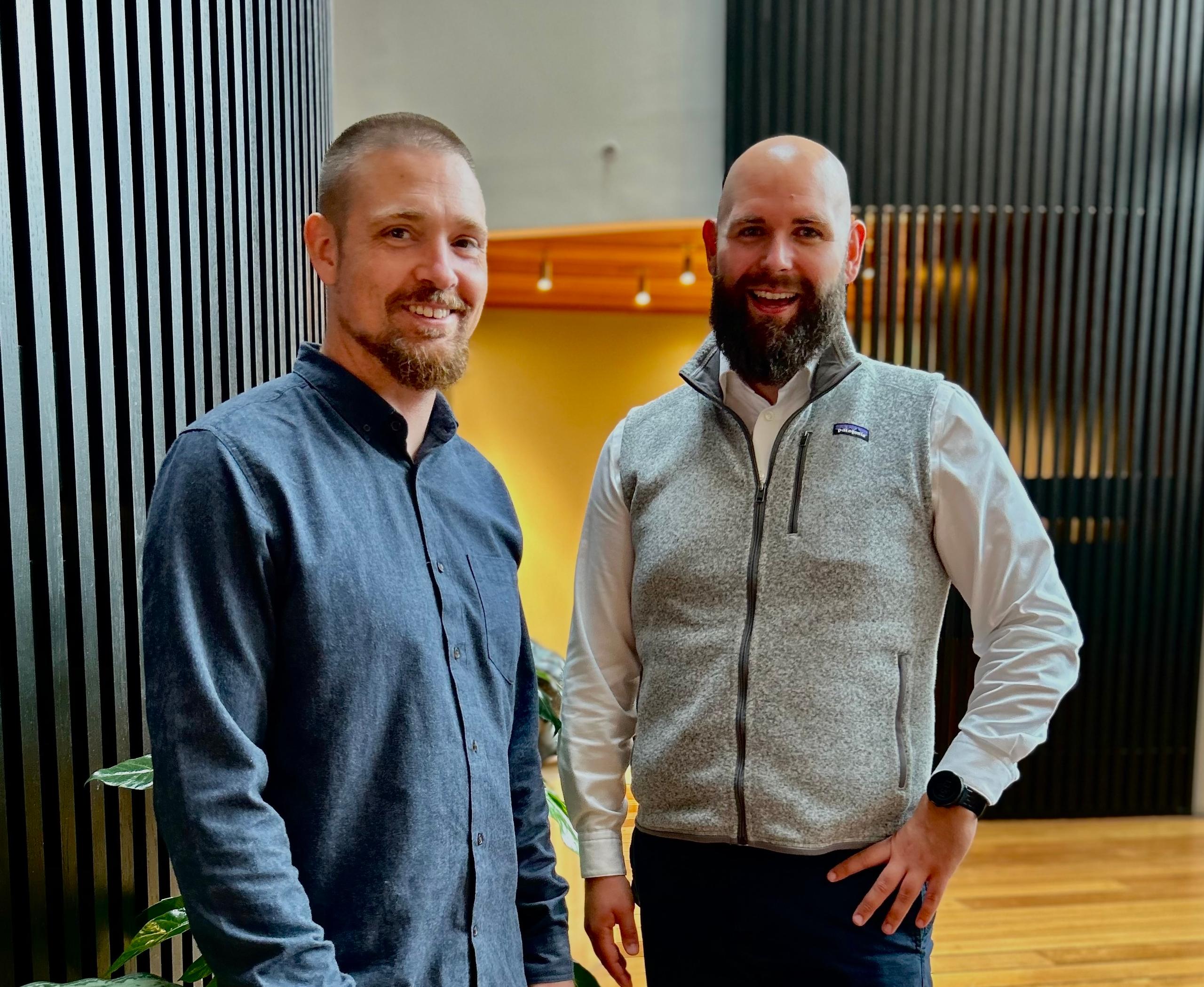 Jørgen Tonvang fra Crayon Consulting og Tommy Høglund Olsen fra Optimizely