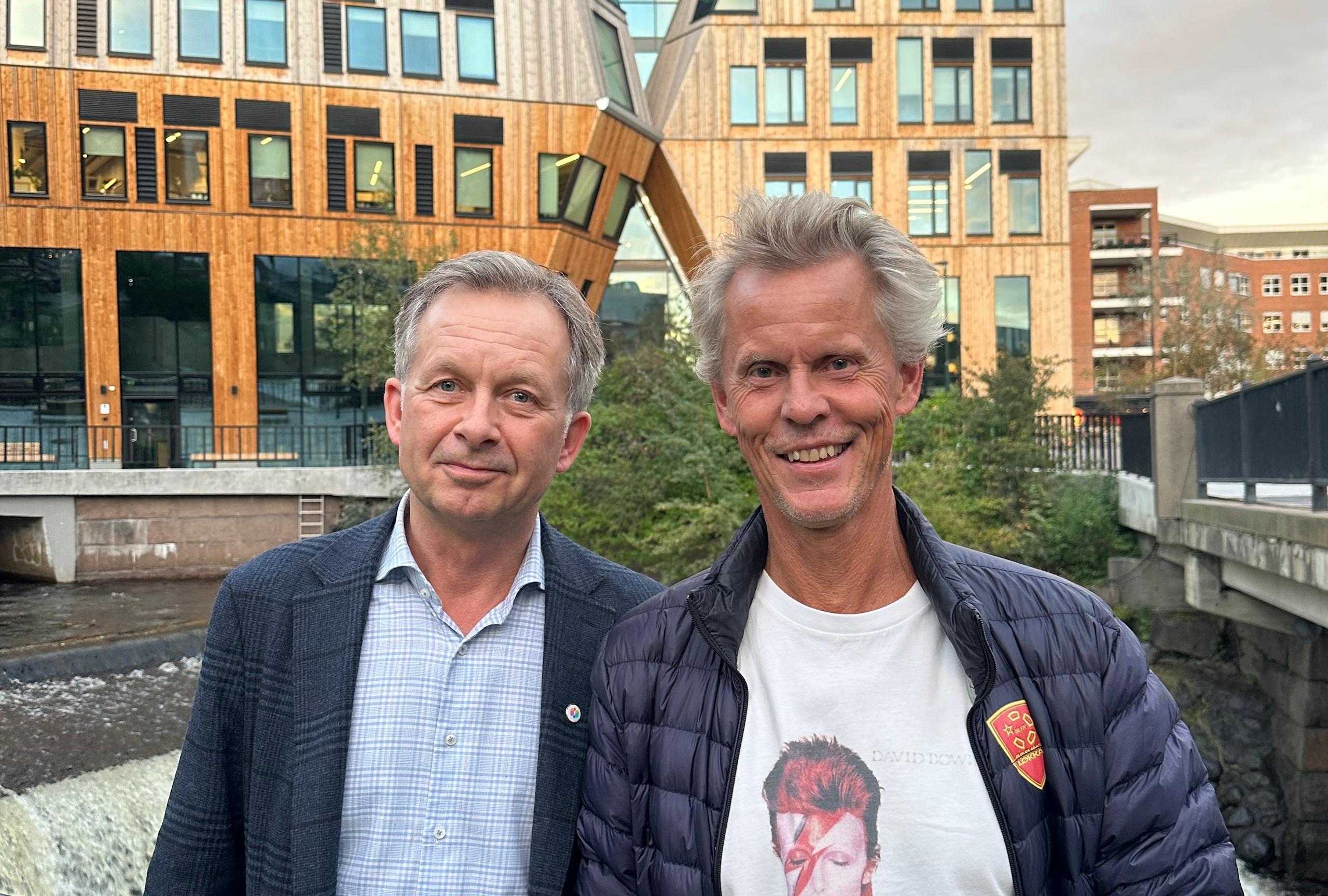 Egil Tenold og Eystein Vigerust i Nydalen