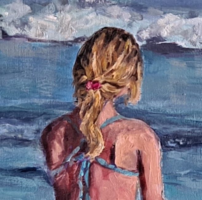 Pintura de Fergoarte - Mirando al mar, soñé...