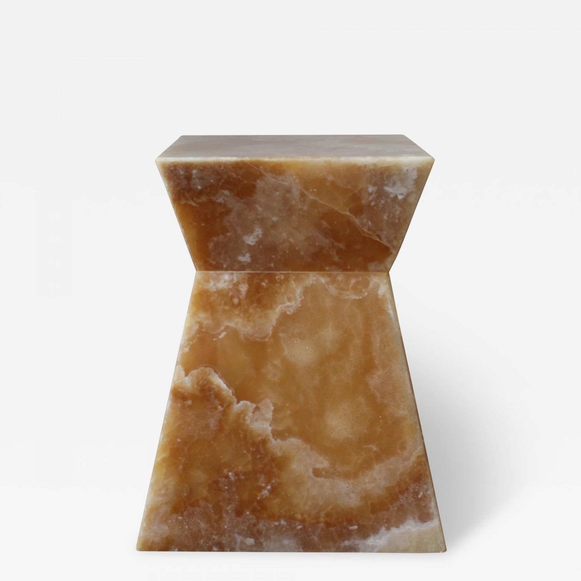 Aria Honey Onyx Side Table
