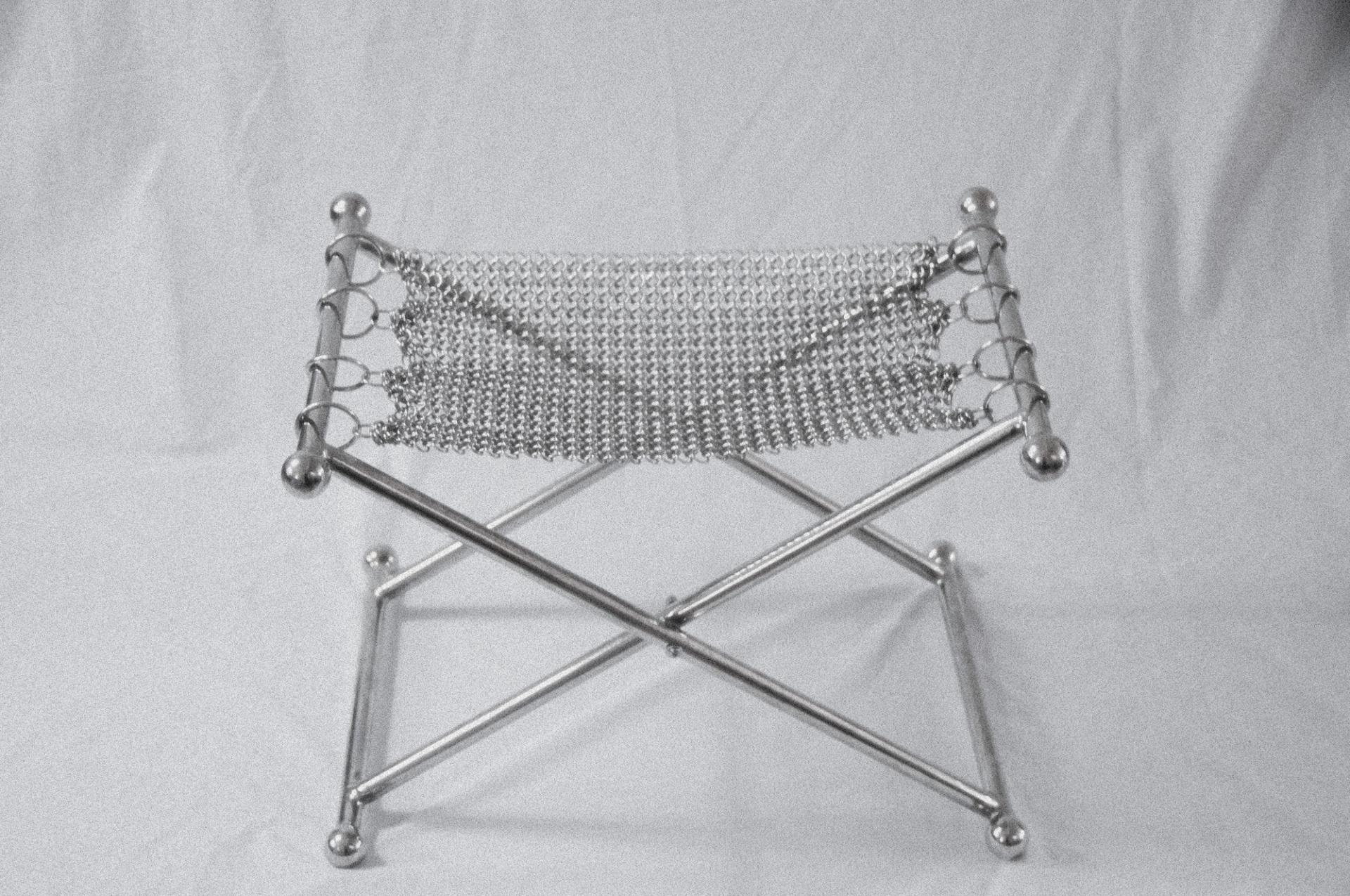 Chainmail Camping Stool