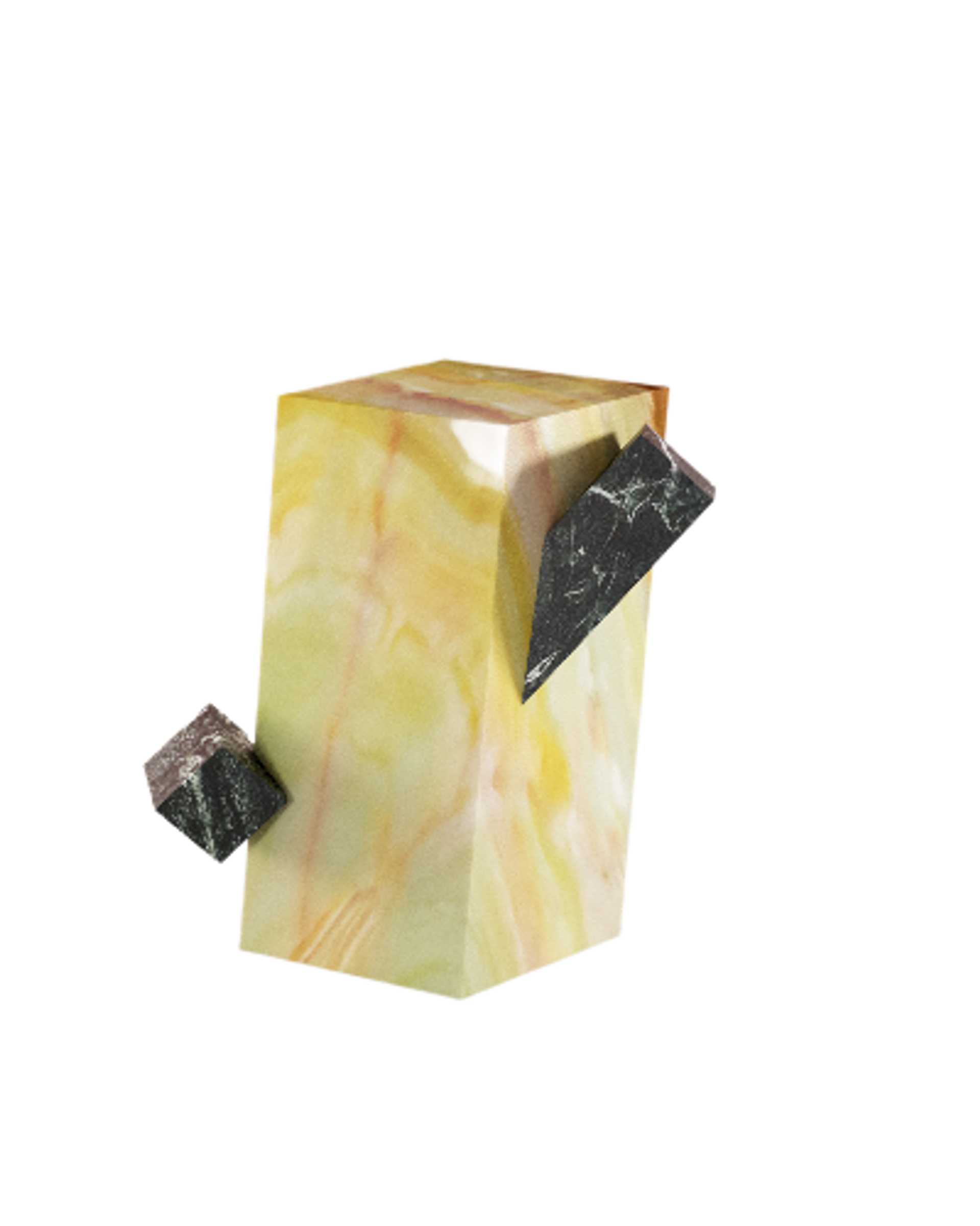 Onice Verde Crystal Side Table