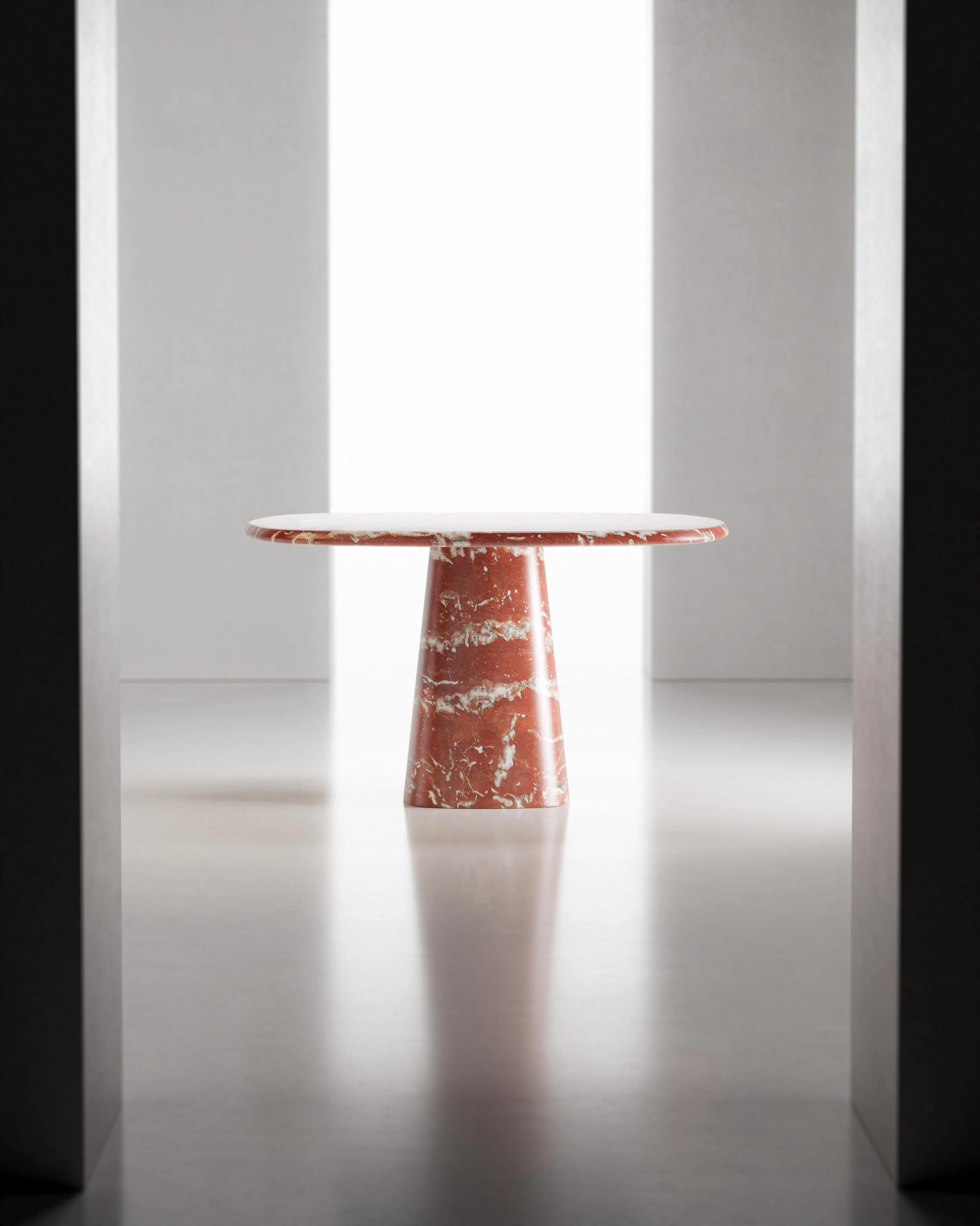 Rosso Francia Wedge Dining Table