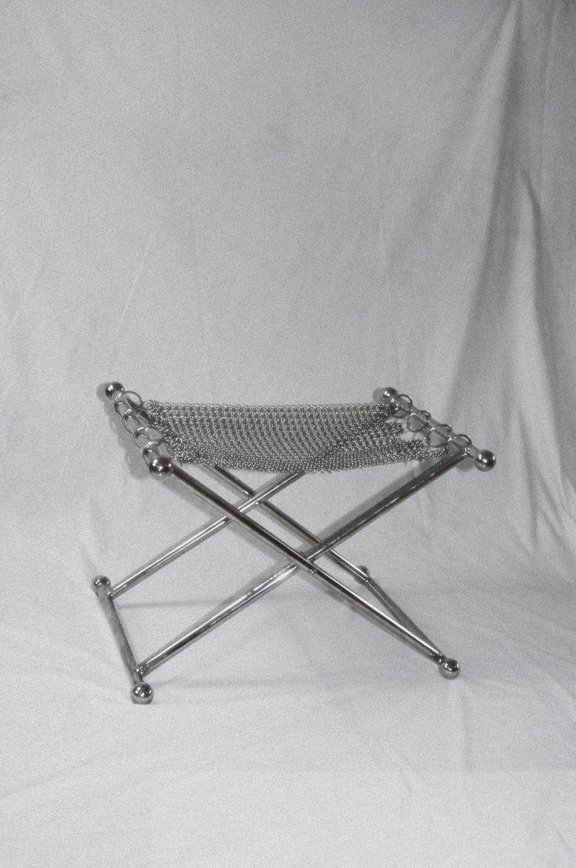 Chainmail Camping Stool